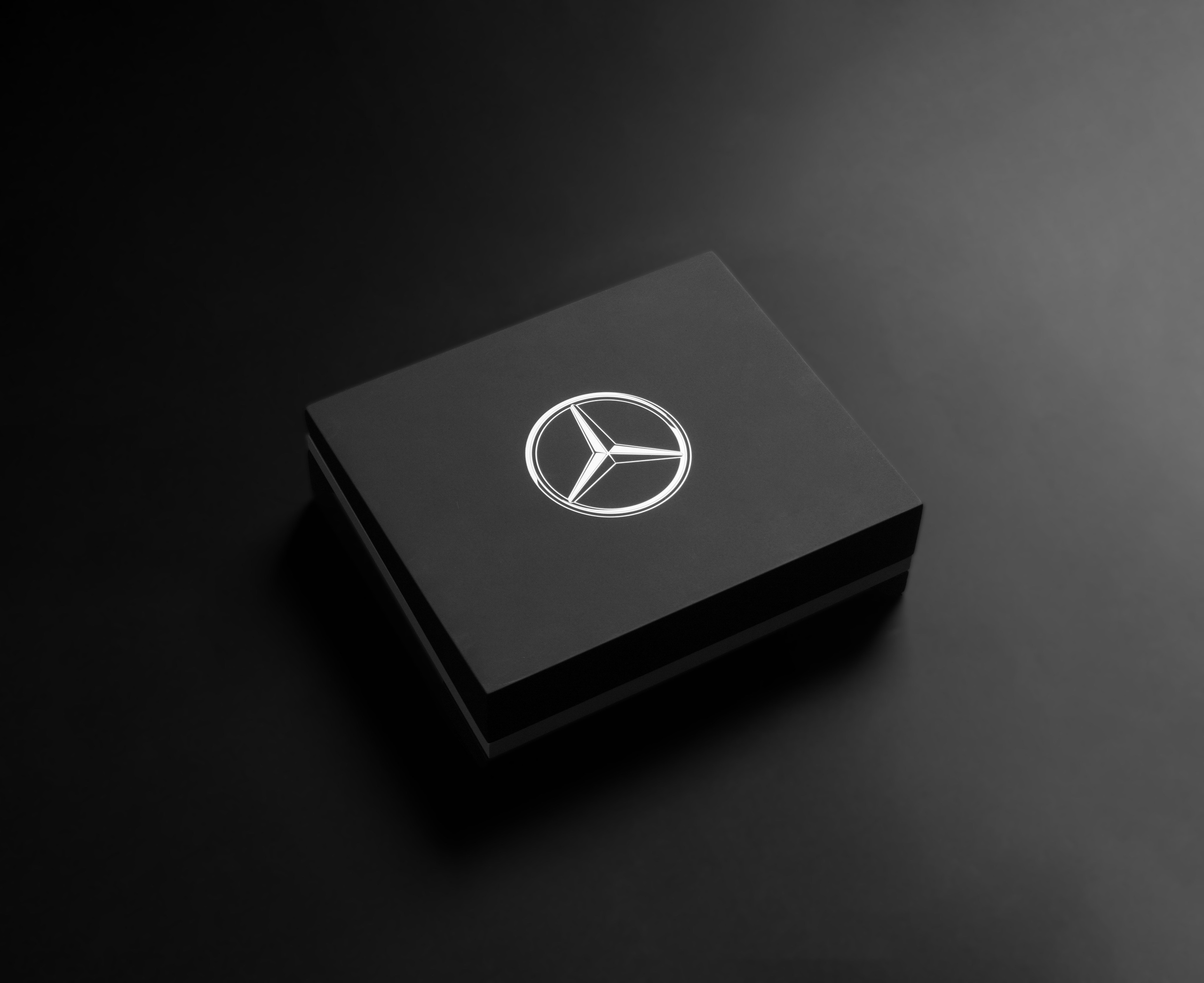 Studio product photography Georgia — luxury black box packaging shoot