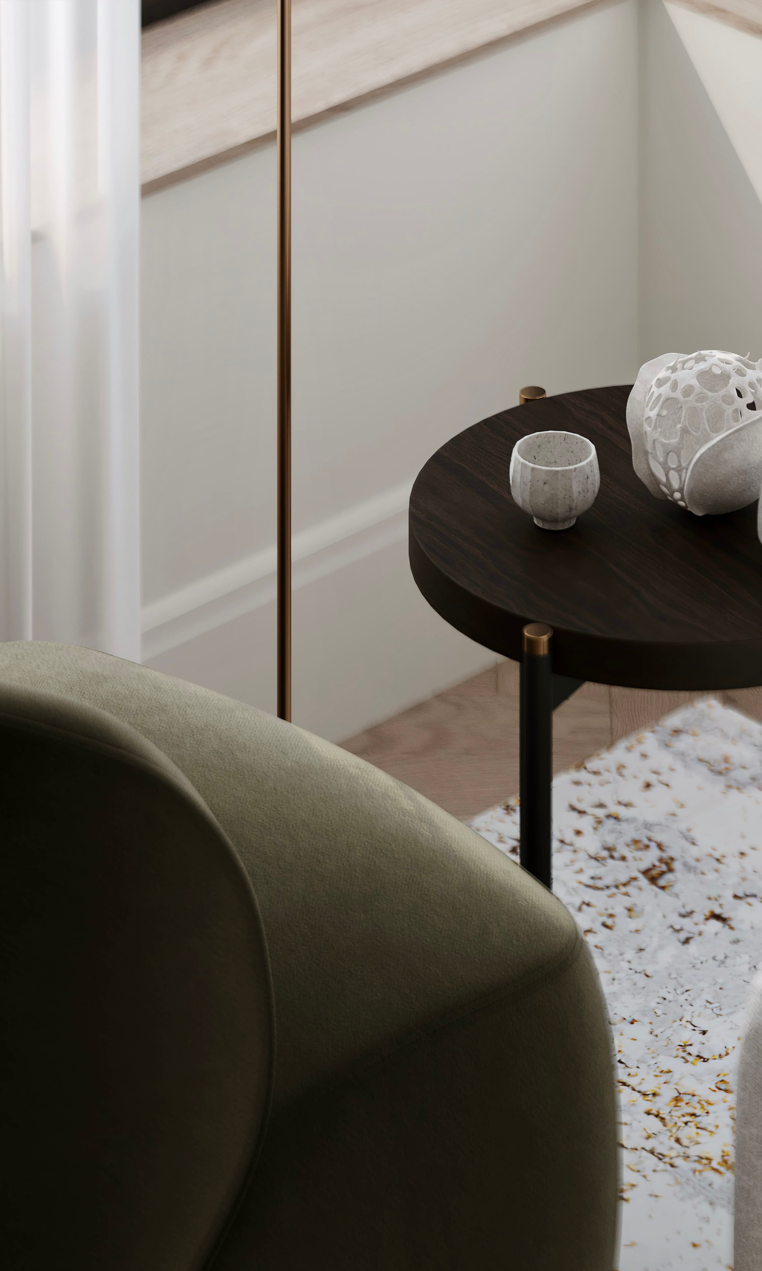 Нагатино Айленд 85 м². 3D Визуализация интерьера