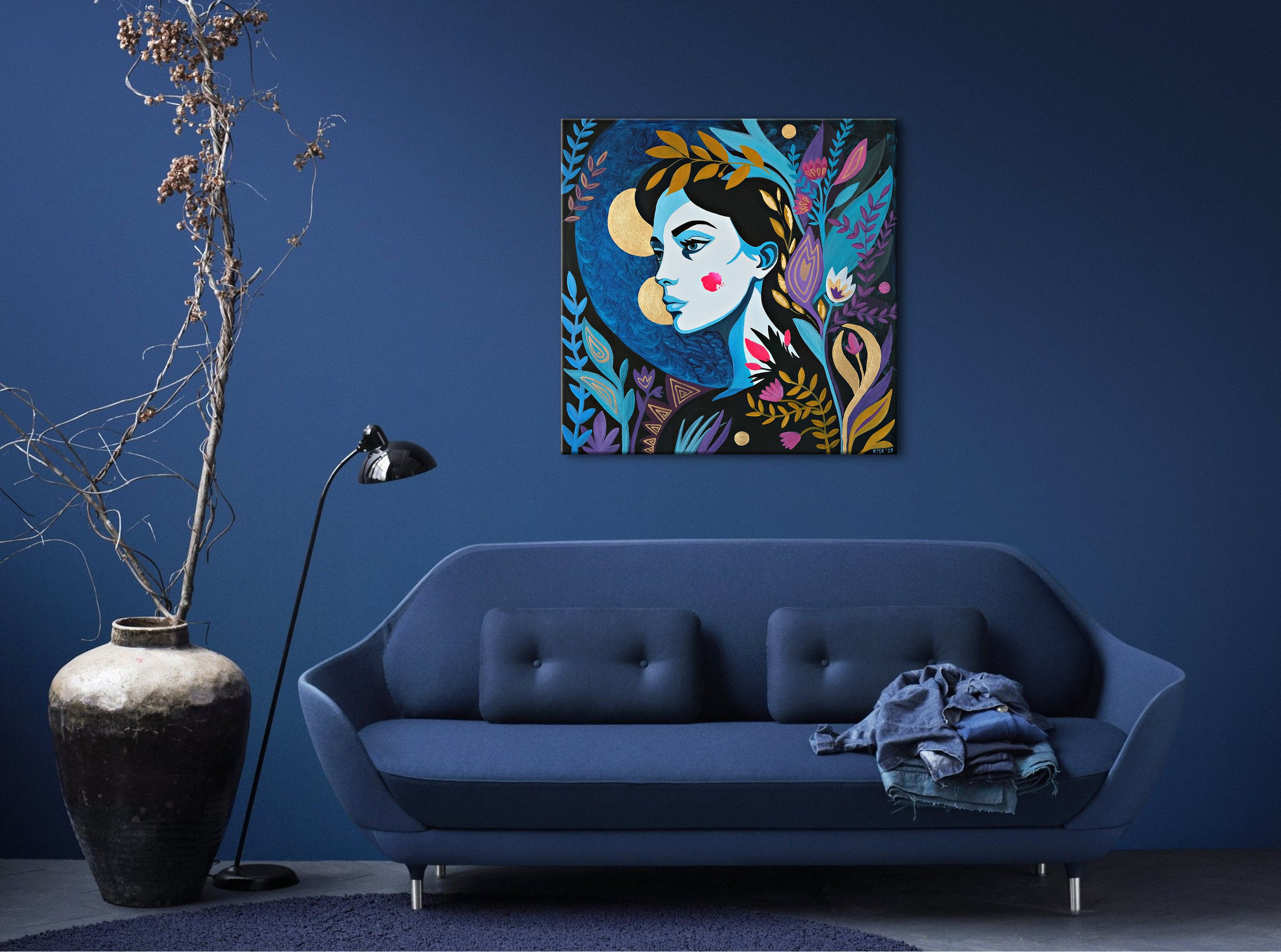 НОЧЬ. Художник Анастасия Кисткина, Петербург