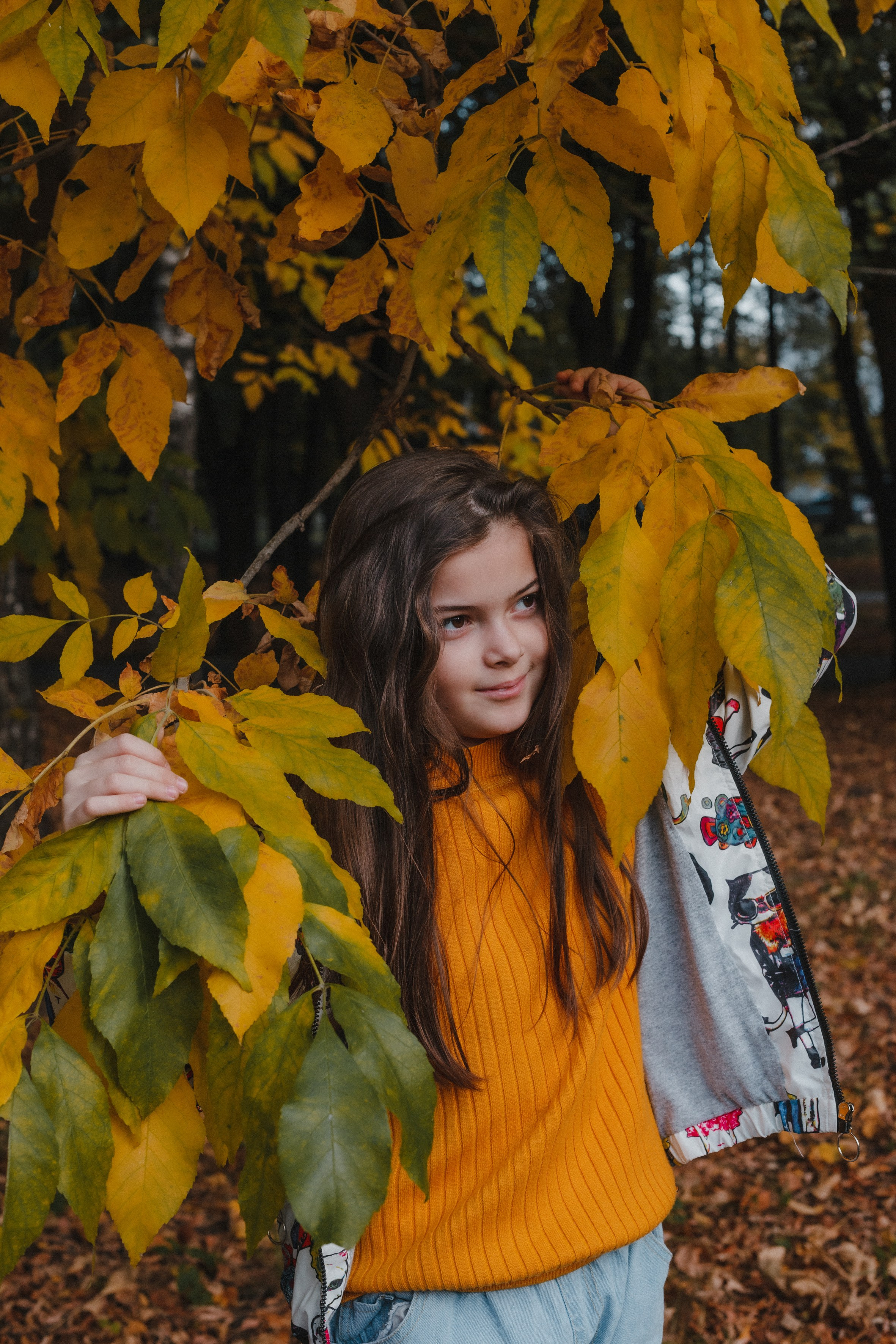 Осенний детский портрет (прогулка). Портретный и репортажный фотограф в Москве, Ольга Ларема