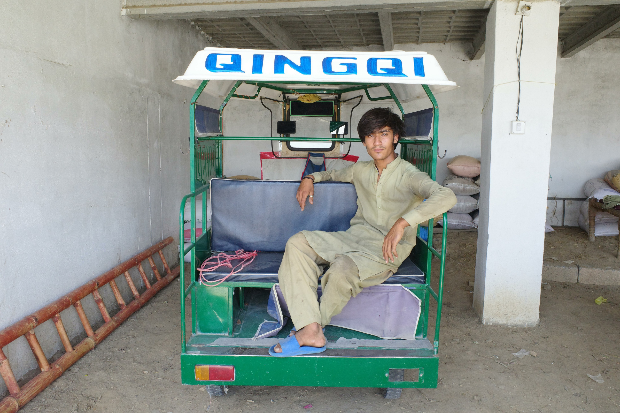 Portrait of a random fellow traveler on the road to Peshawar
