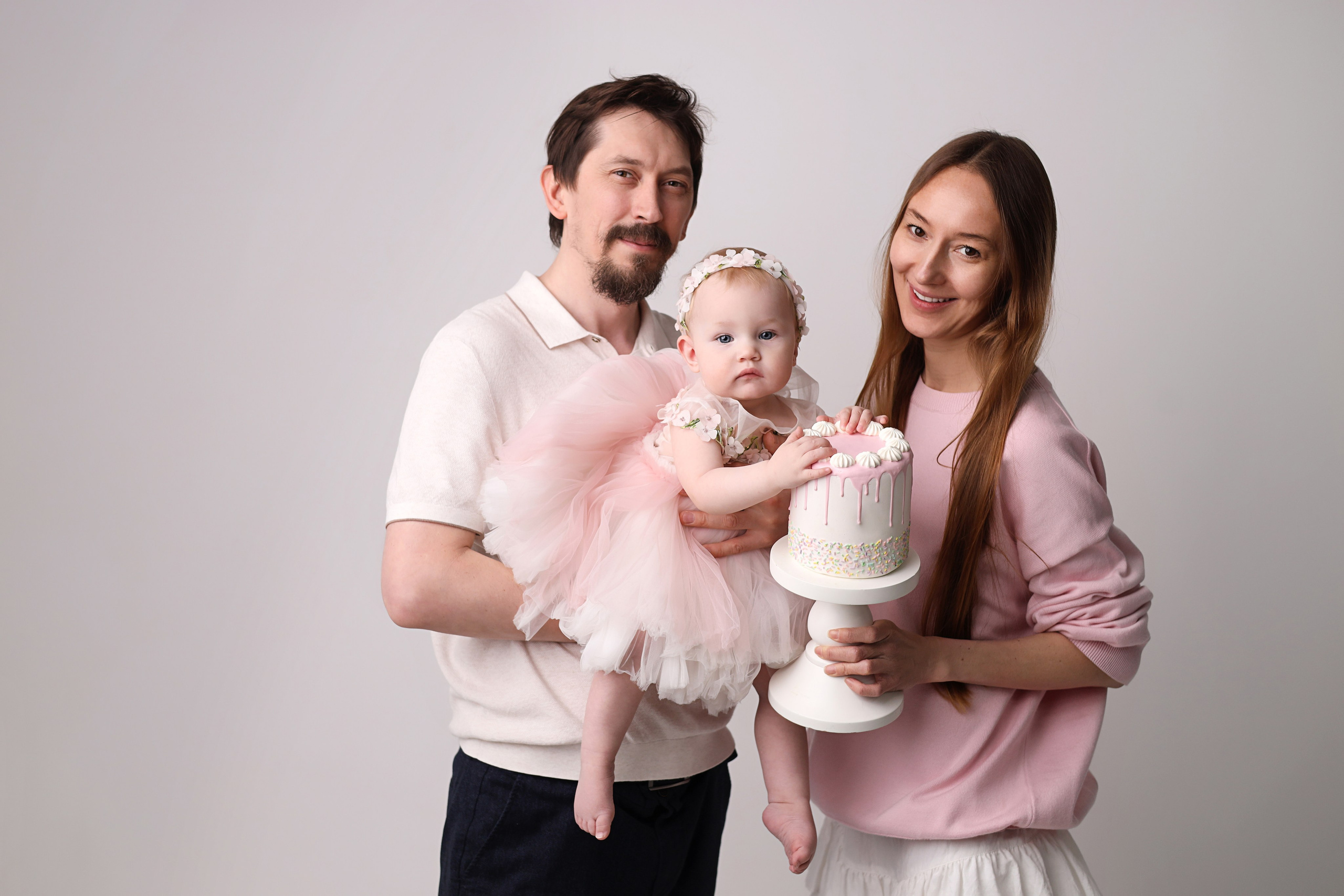 Фотосессия на 1 годик Алины. Фотограф новорожденных Москва. Ньюборн фотограф Москва