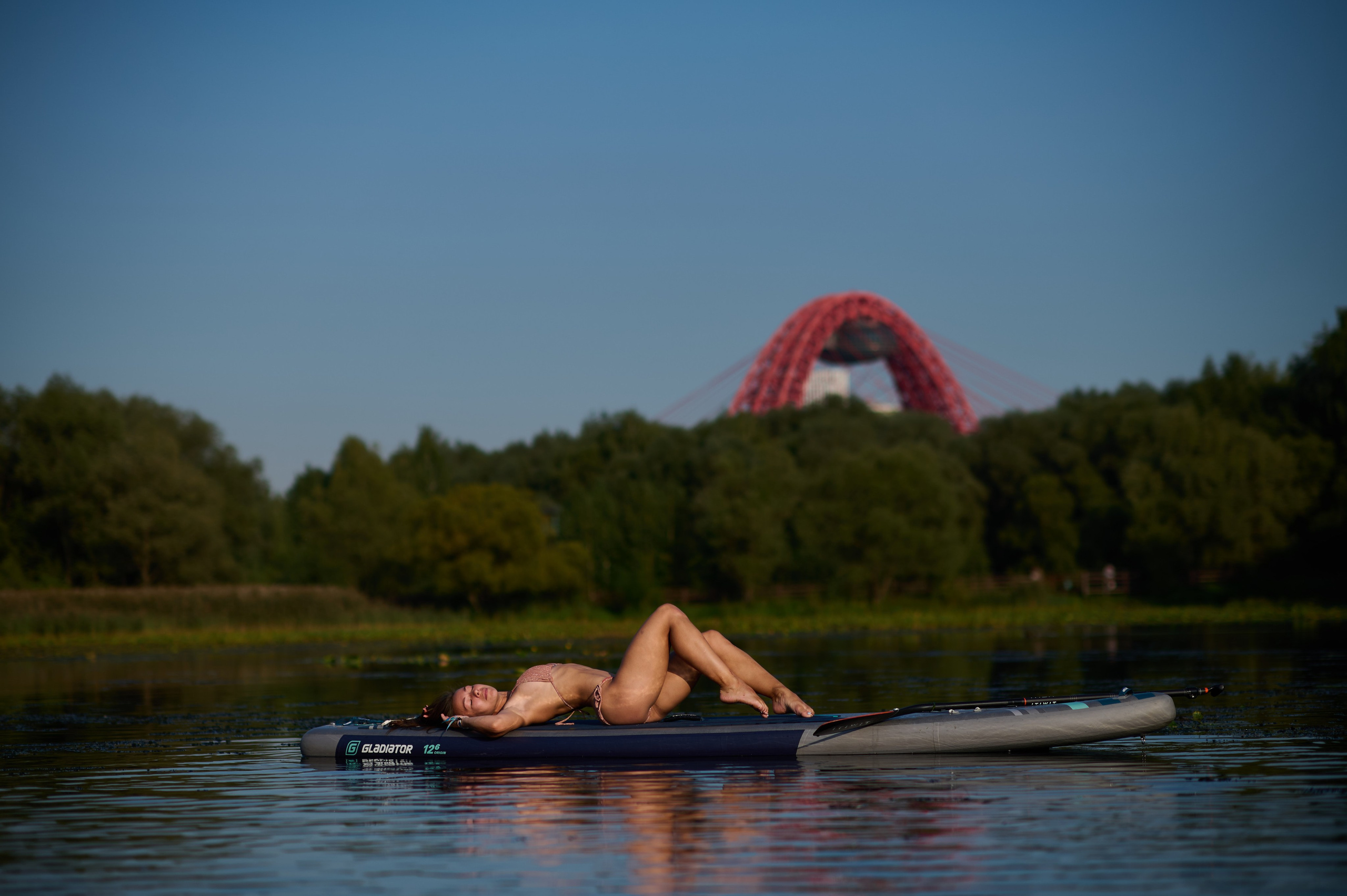 Илона. Фотосъемки на сапах, Москва. Сплавы на сапах
