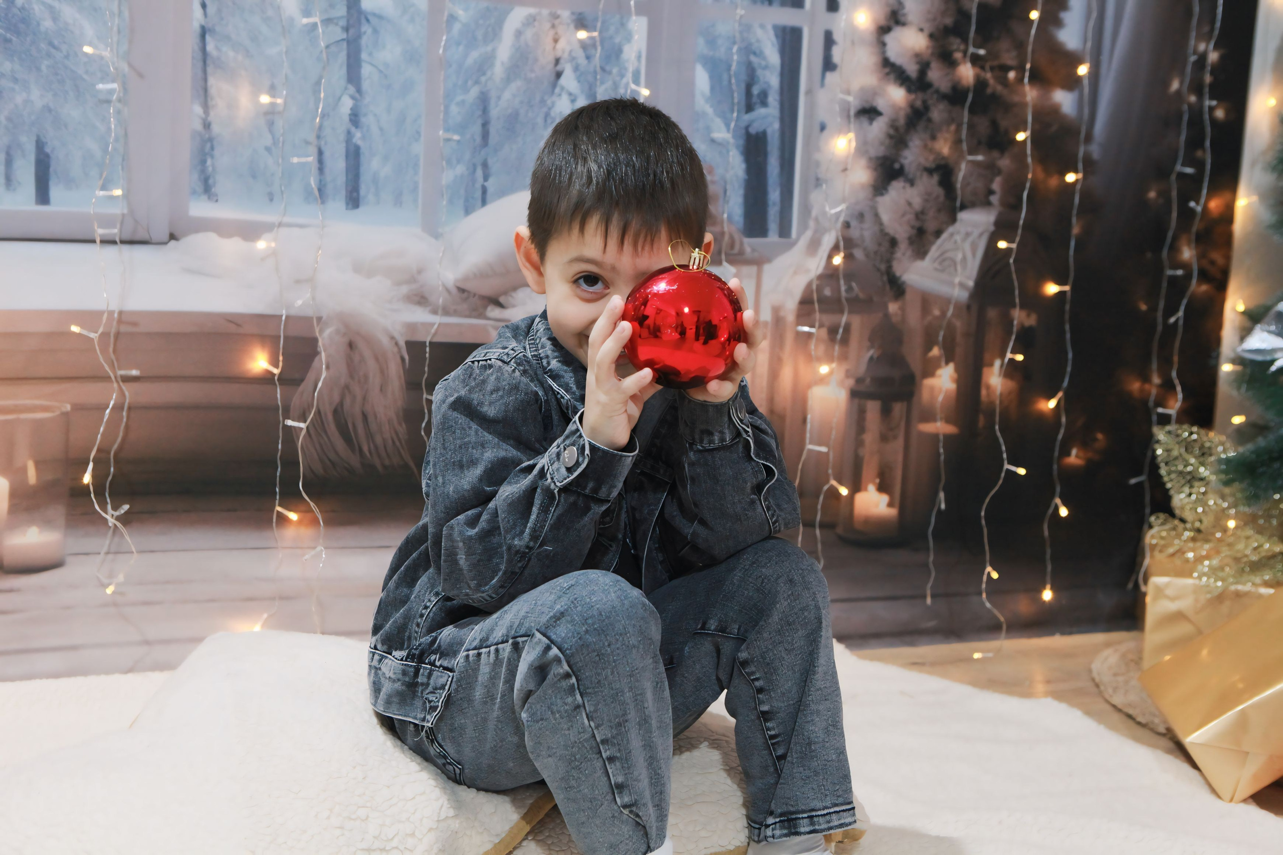 Детская новогодняя фотосессия 2024. Фотограф в Сергиевске Григорян Ханум