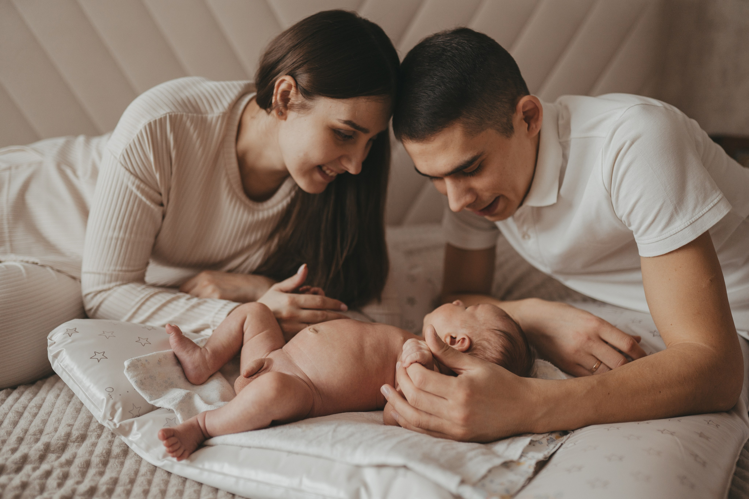 Наташа, Сергей и малыш Александр. Семейный и контент фотограф в Москве и Троицке Горелова Лизавета