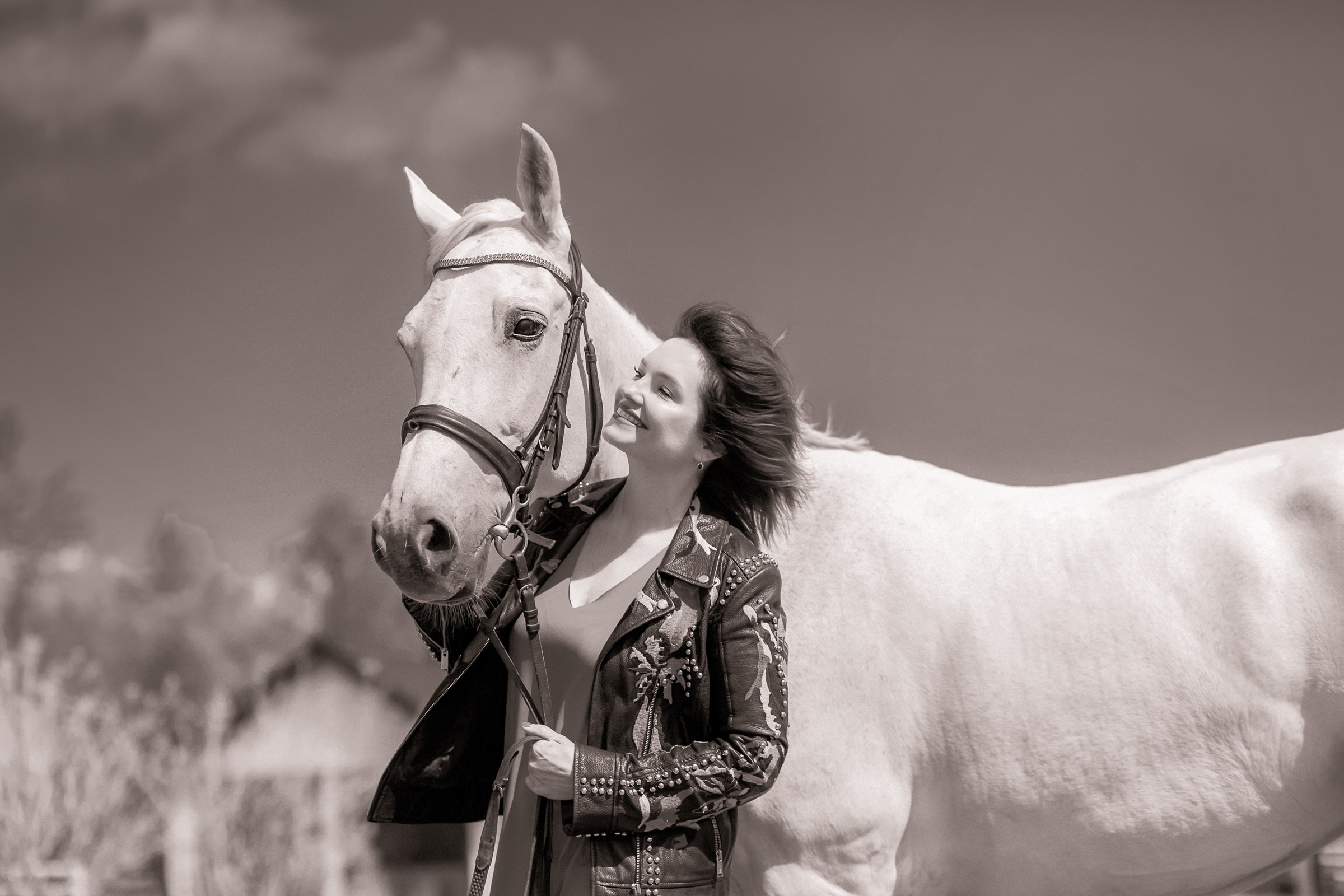 Галина и ее лошадь Сказка. Фотограф женский и мужской портрет Санкт-Петербург