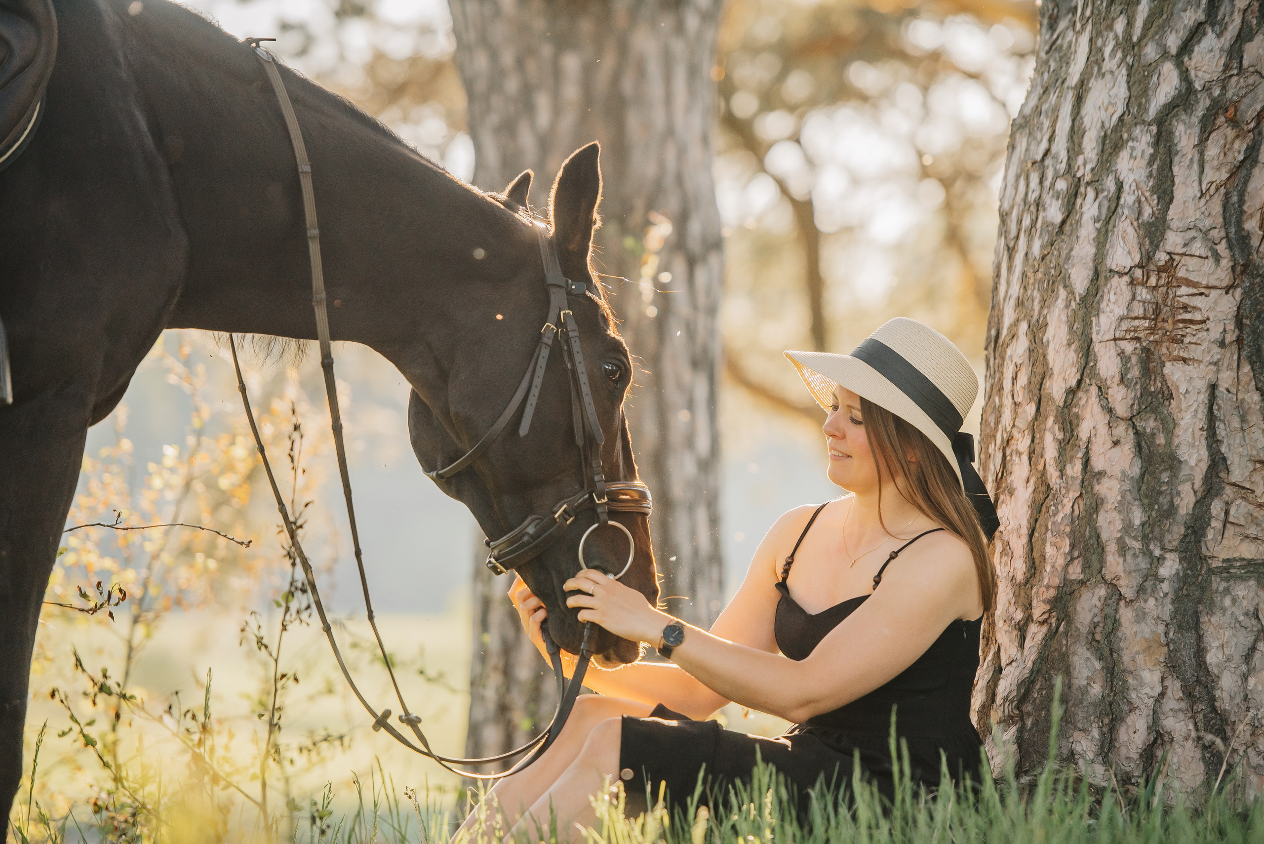 Серия с лошадью: Алина и Тархун (Москва, 2024). Анна Пушина, фотограф, Москва, Королев, Пушкино
