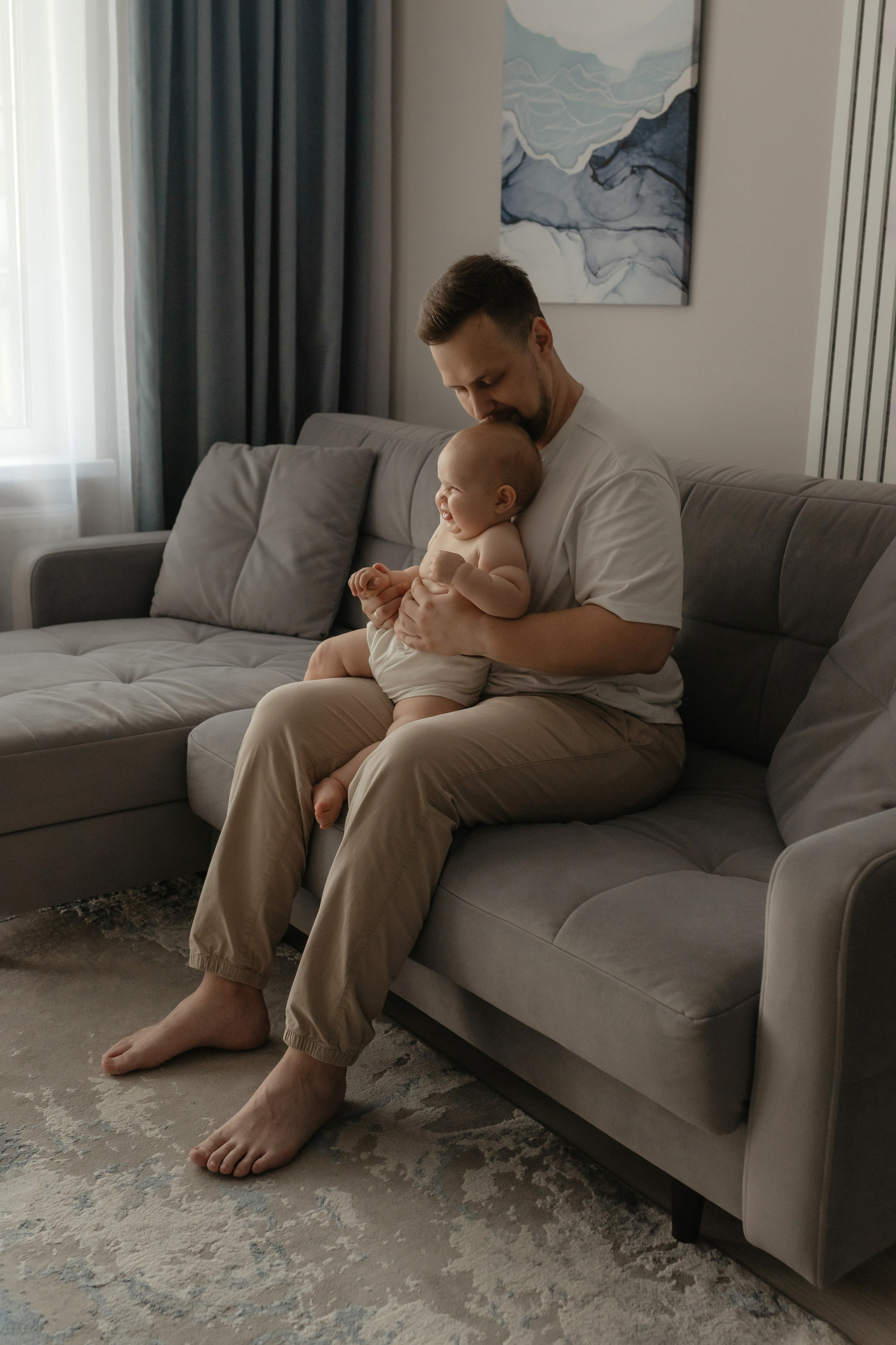 Семейная фотосессия дома. Семейный и портретный фотограф Нижний Новгород