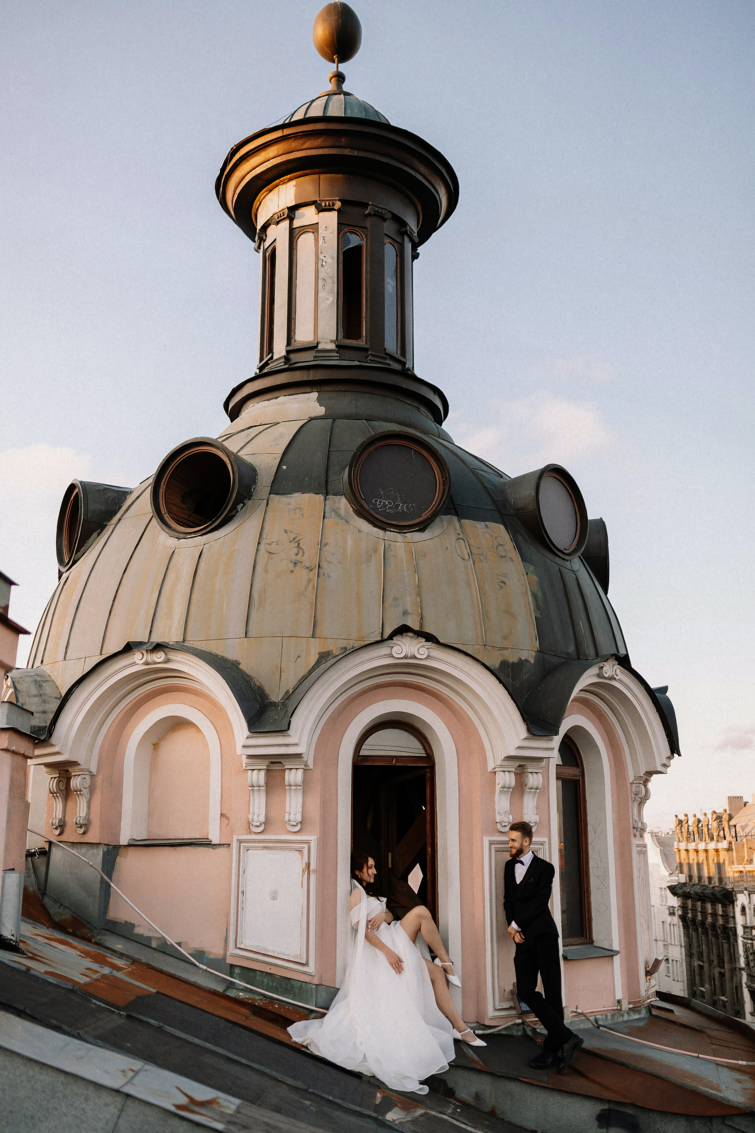 Крыша Петроградки. Николь — ваш любимый фотограф в Санкт-Петербурге