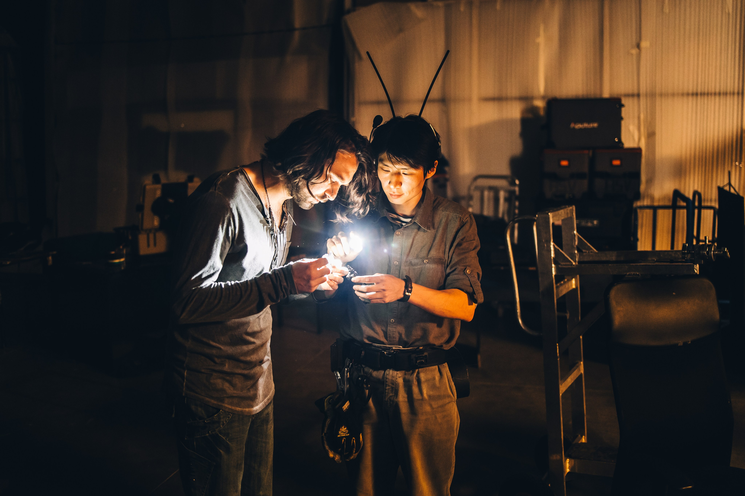 Soso Pavliashvili & Leo Kandelaki backstage, Moscow, Russia. Anna Atayan Photographer