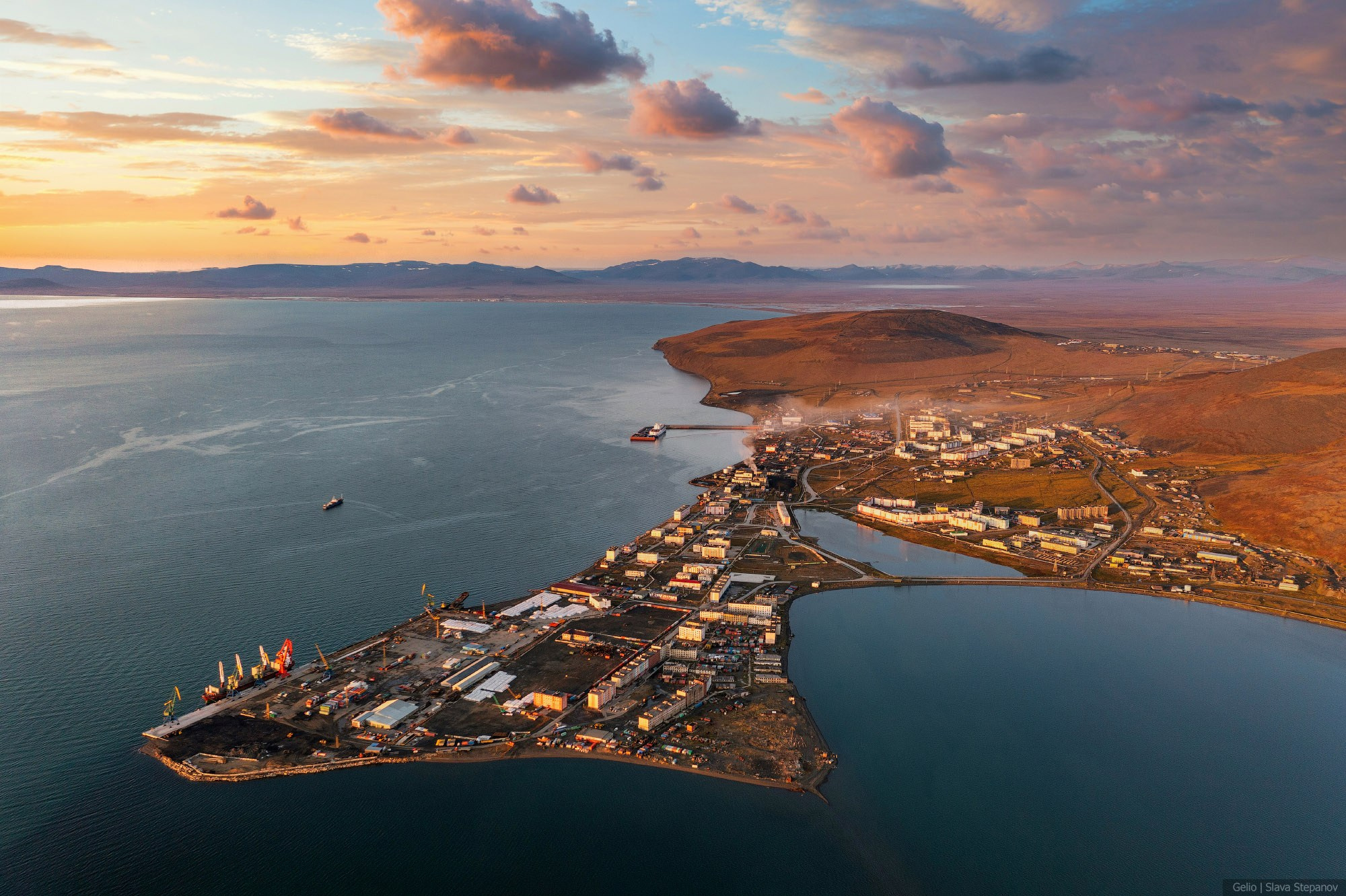 Певек чукотка с высоты