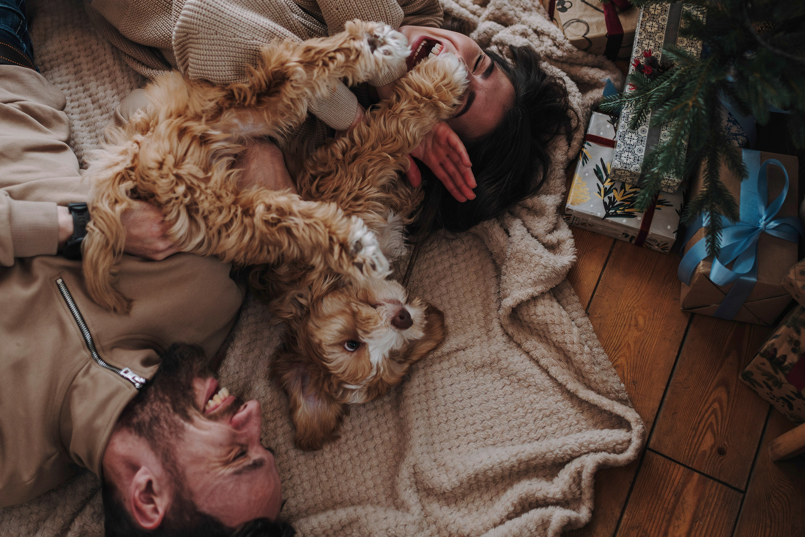 Мёрфи, Таня и Антон. Фотограф анималист в Спб недорого Олеся Майорова