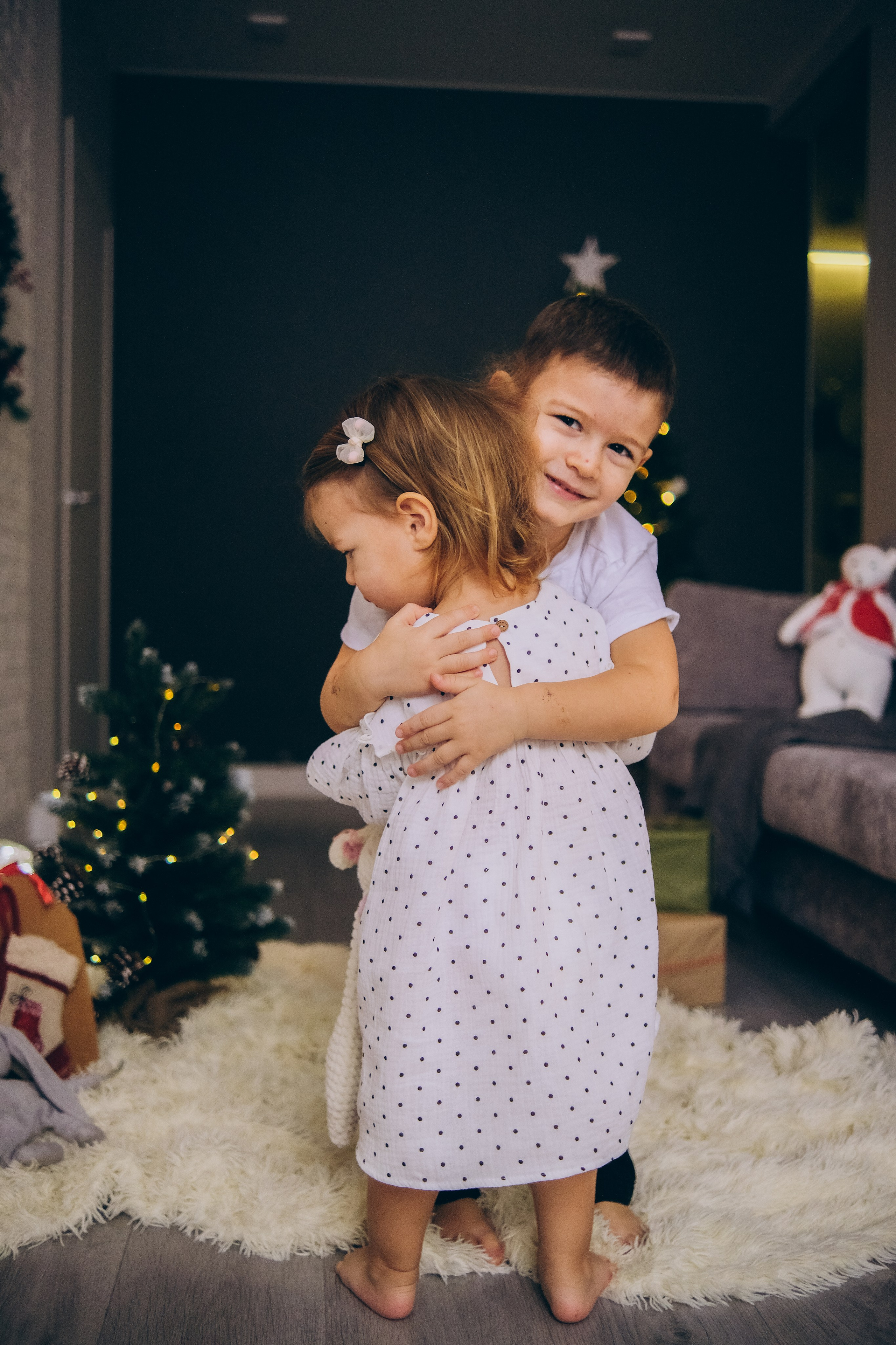 Новогодняя семейная история. Семейный детский ньюборн фотограф в Москве Марта Петрова
