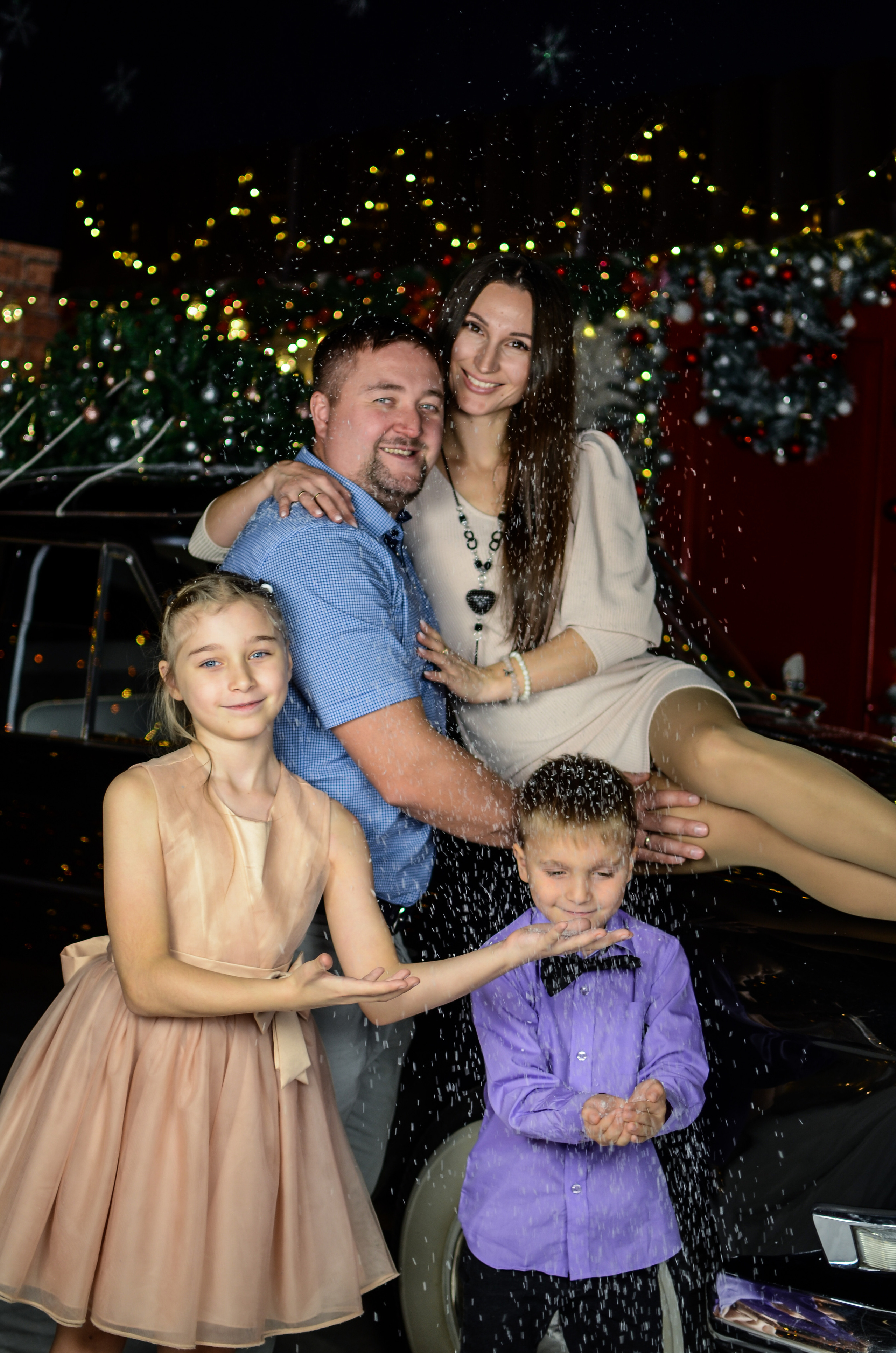 Новогодняя фотосессия Юлии и ее семьи. Свадебный и семейный фотограф в Хабаровске Оксана Новикова