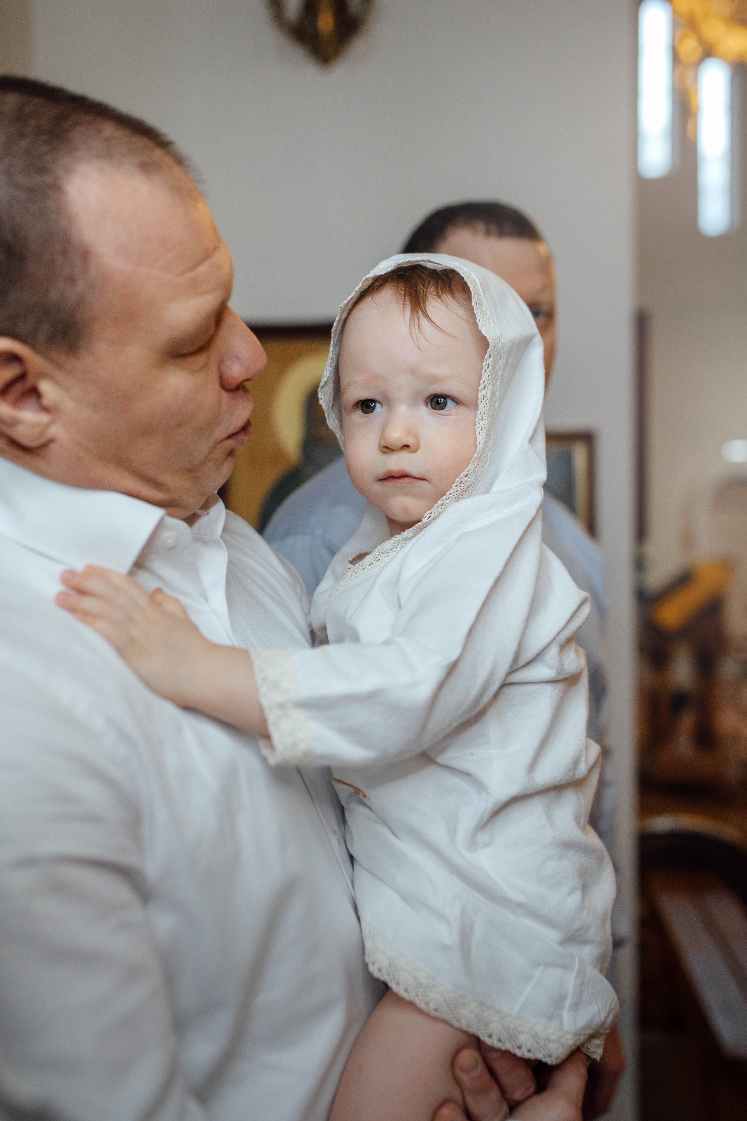 Таинство крещения Льва, храм Вознесения Господня, Ждановичи, февраль 2025