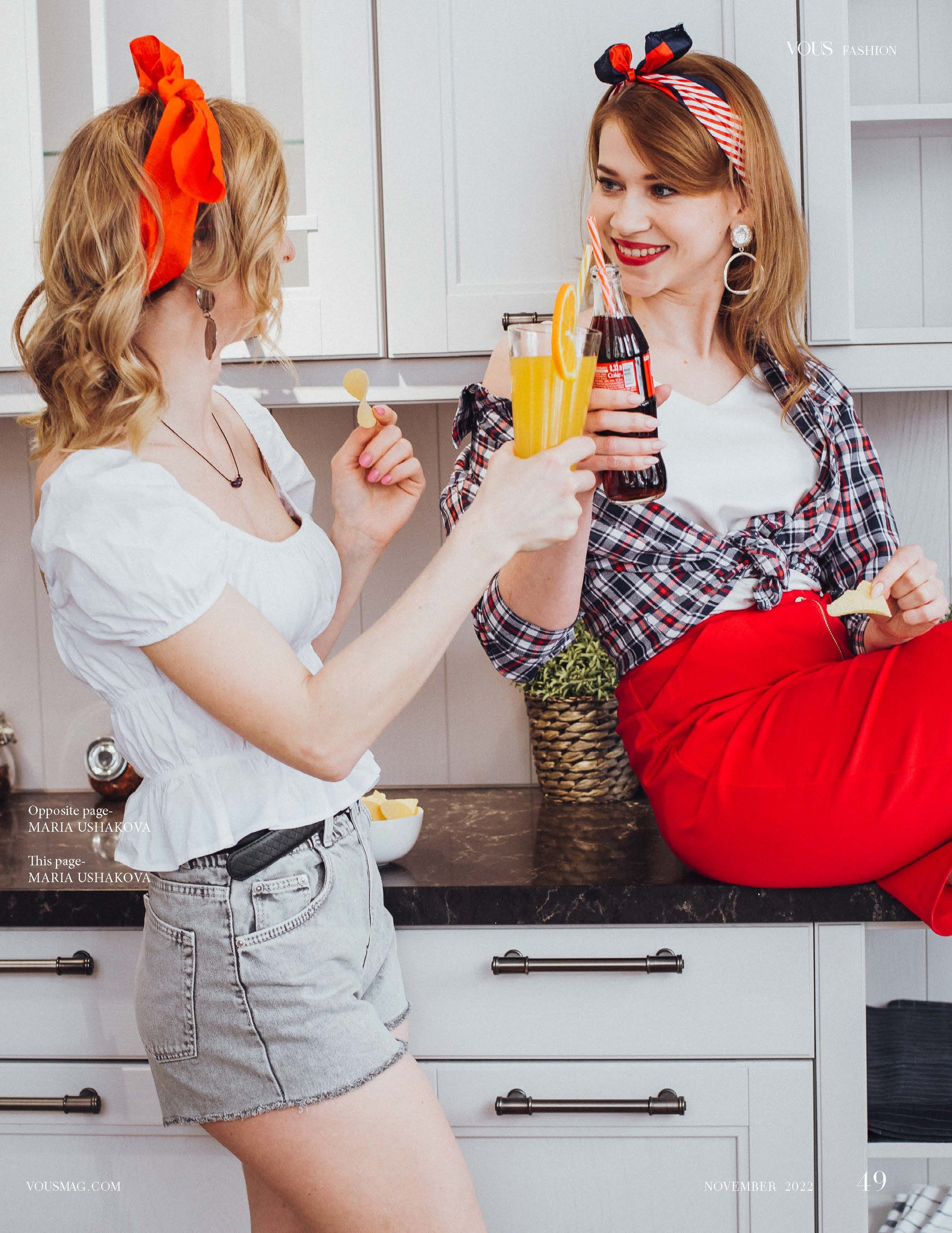 Съемка в стиле PIN-UP в журнале VOUS (Мадрид, Испания). Ирина Квасова | Фотограф в стиле VOGUE | Тюмень