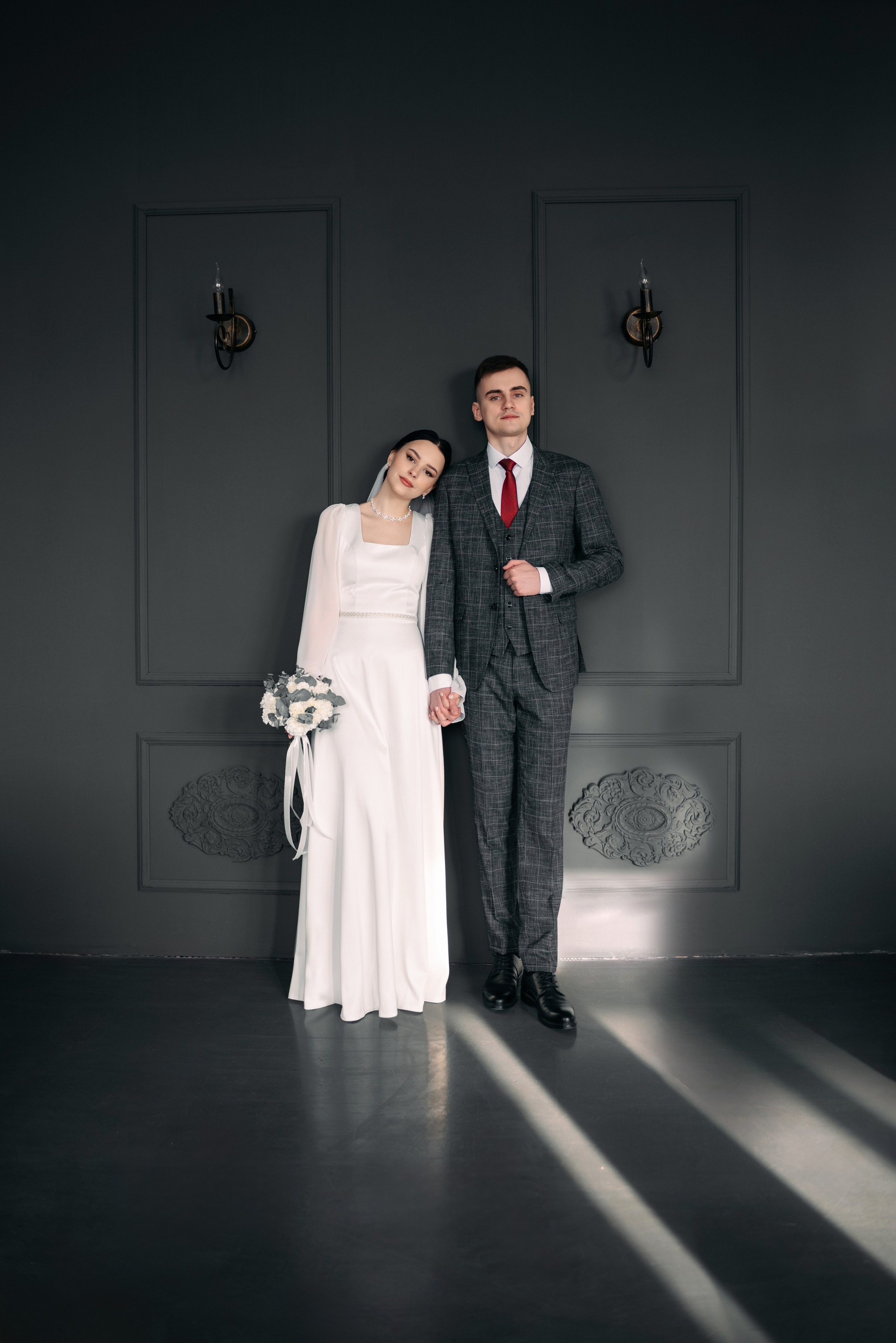 Свадебная фотосессия c дымом в фотостудии MAGIC г. Кемерово