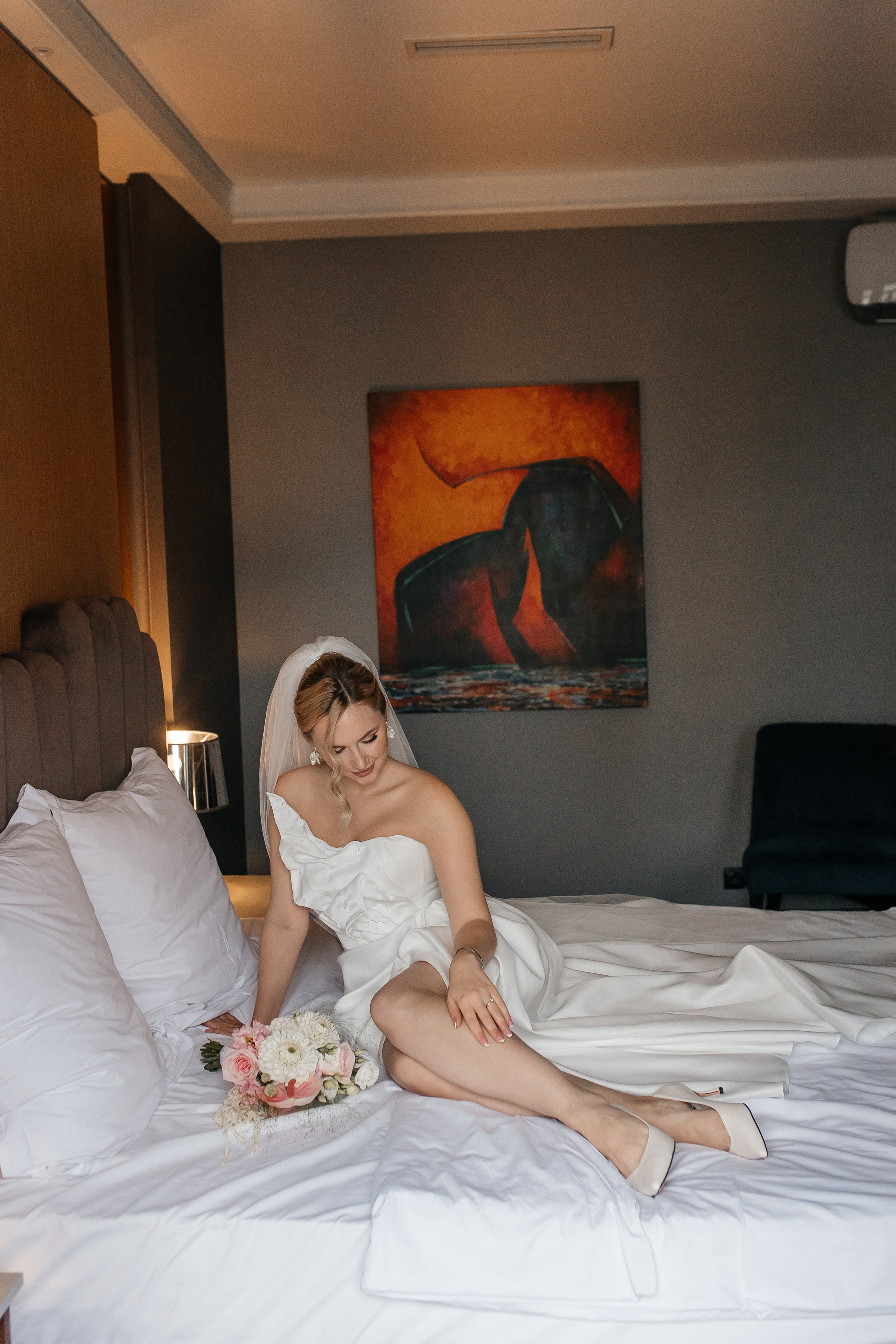 Свадебная фотосессия в отеле Хартвел в Москве