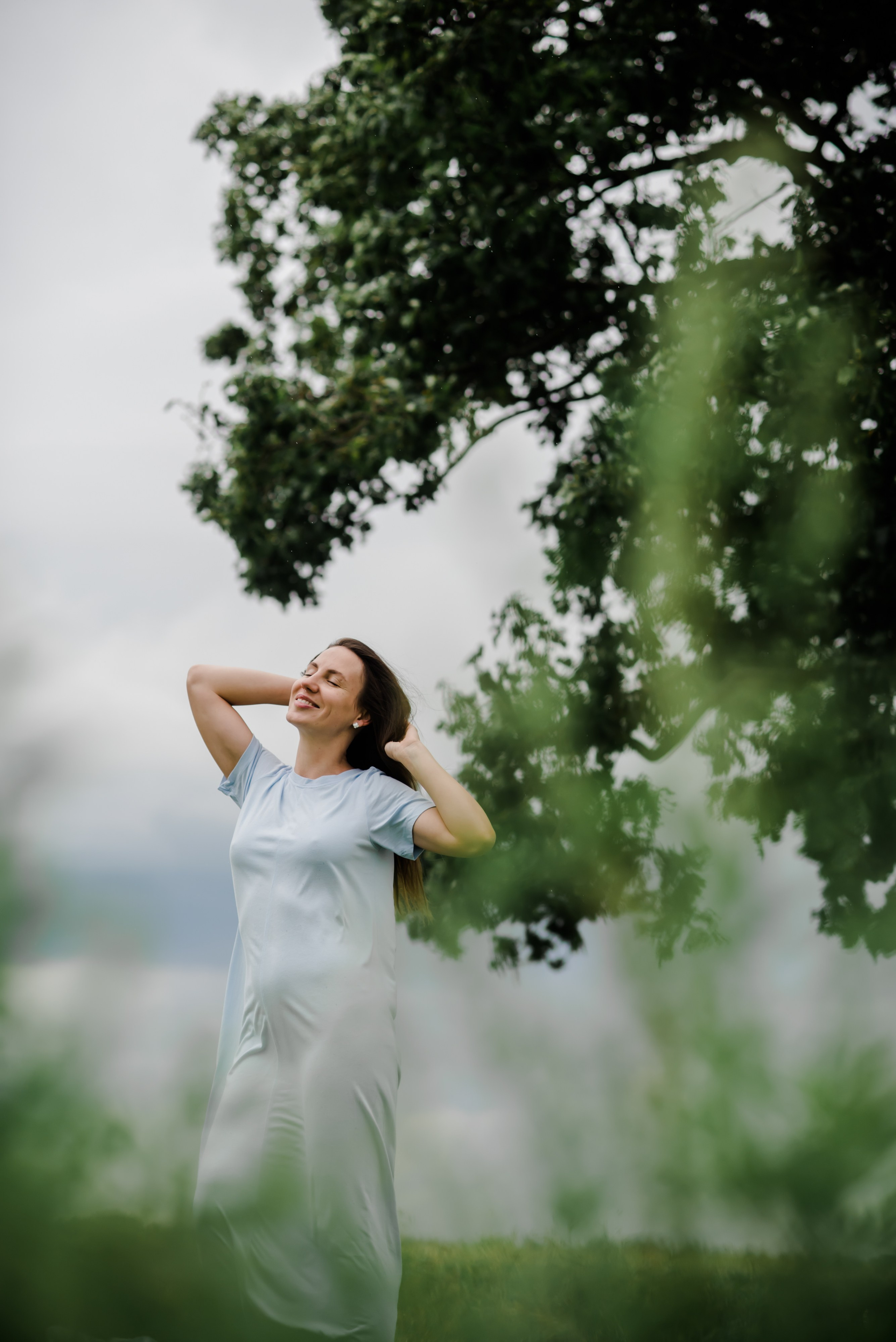 Анна и ее семья, фотосессия в поле. Свадебный и семейный фотограф Евгения Кононова