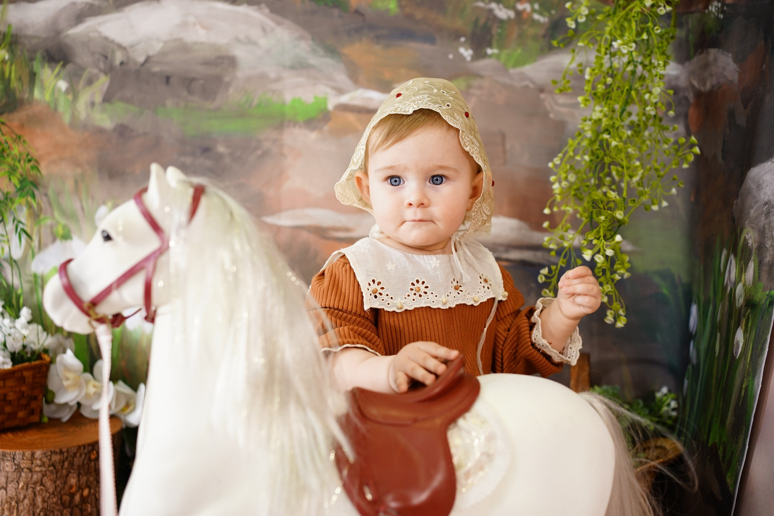 Фотозоны на ХОЛСТЕ. Детская Фотостудия ГОДОВАСИКИ в Санкт-Петербурге фотосесия на годик