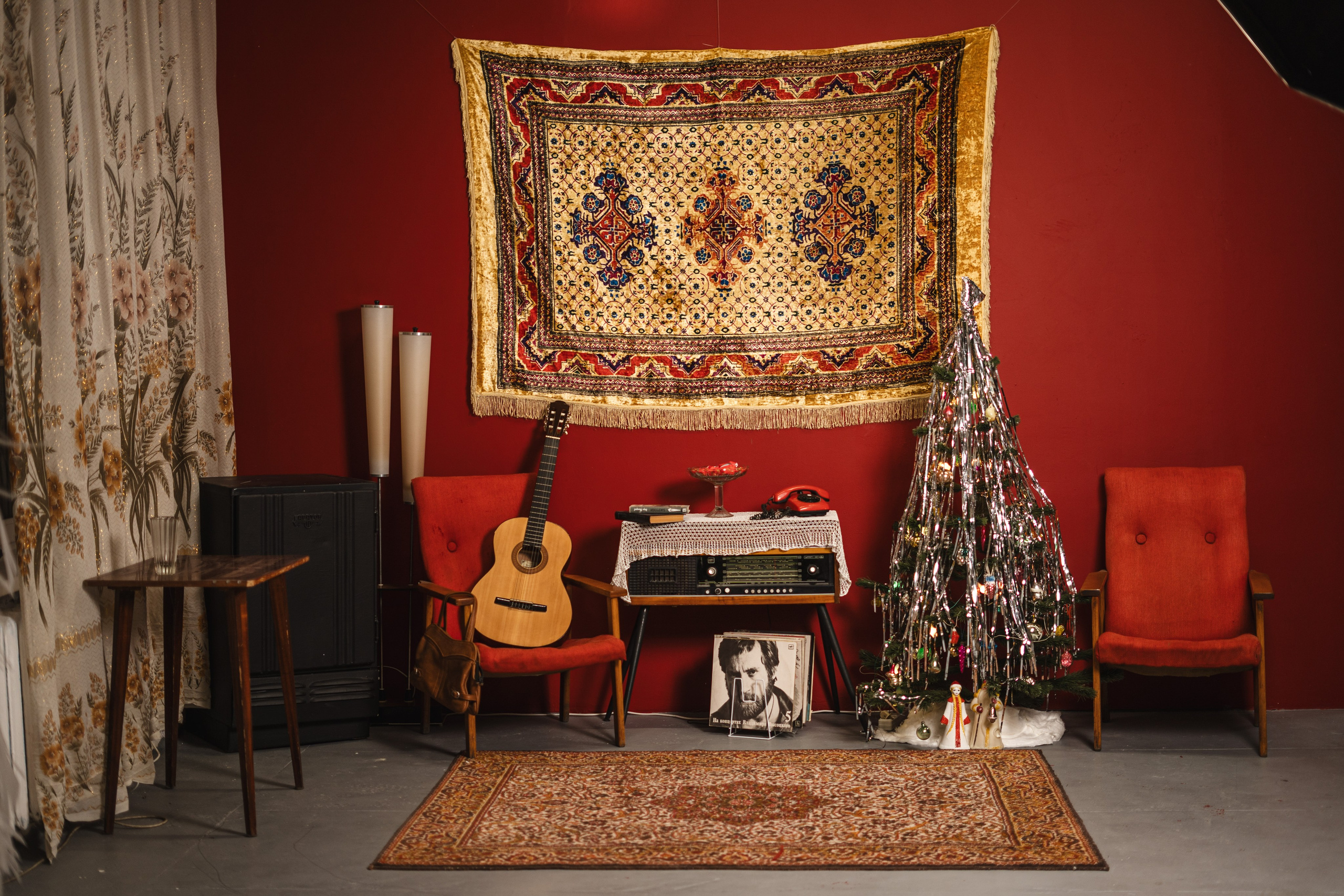 Фотостудия "Импульс" Саратов новогодняя фотосессия ретро