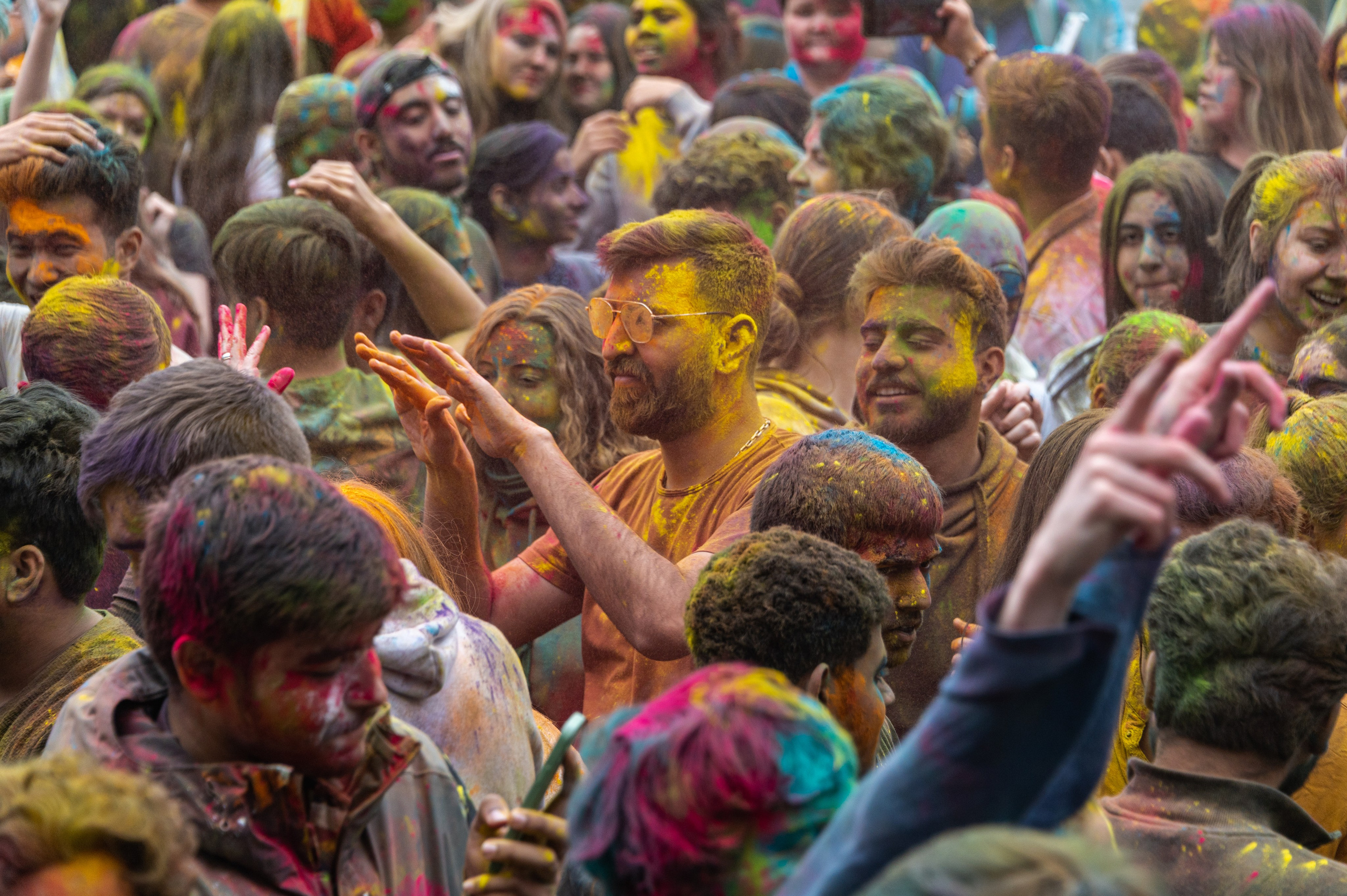 Праздник Холи в Москве. Фотограф Роман Адлер