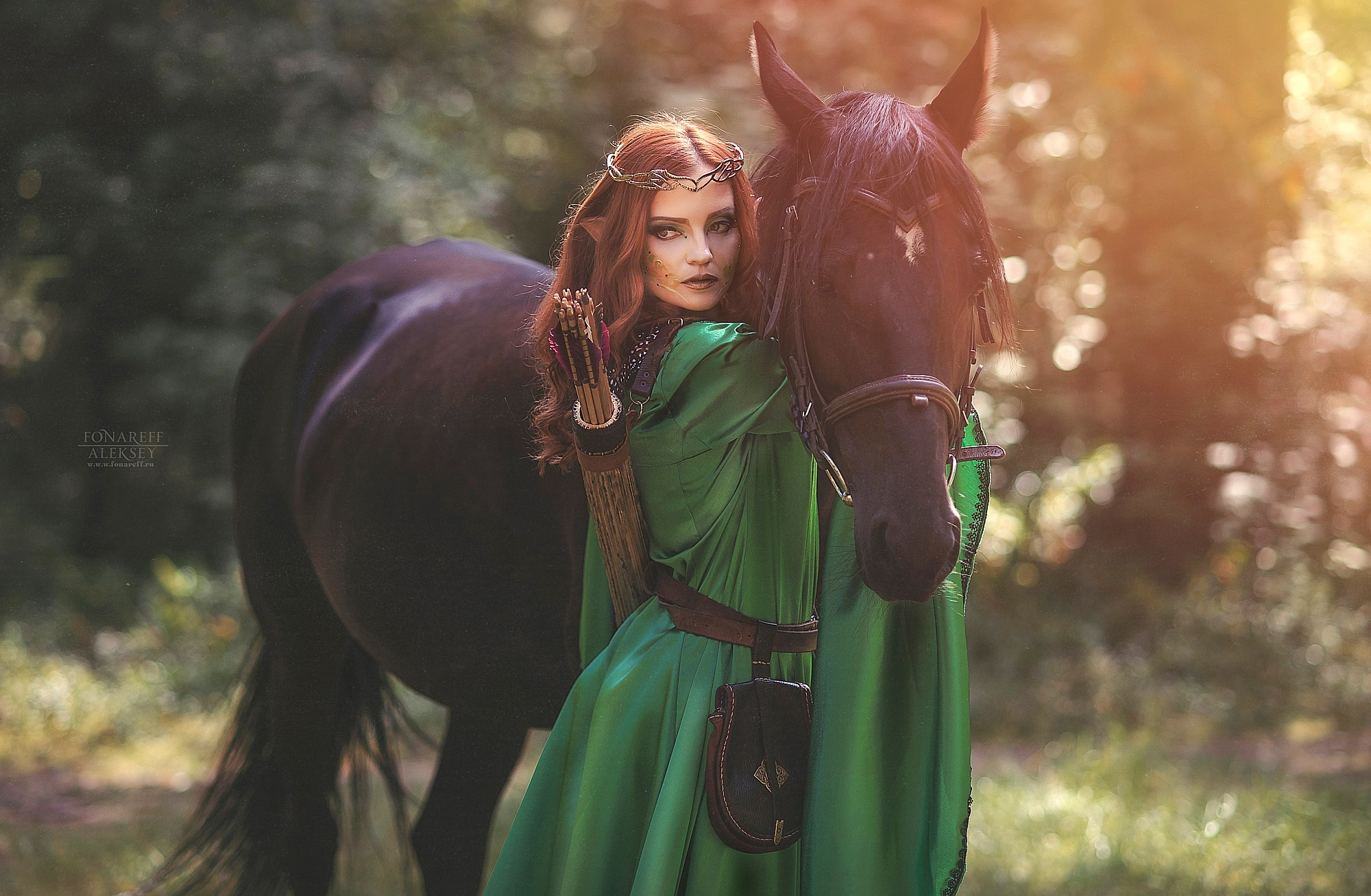 зеленоглазое чудо красивый эльф фотосессии в дубне