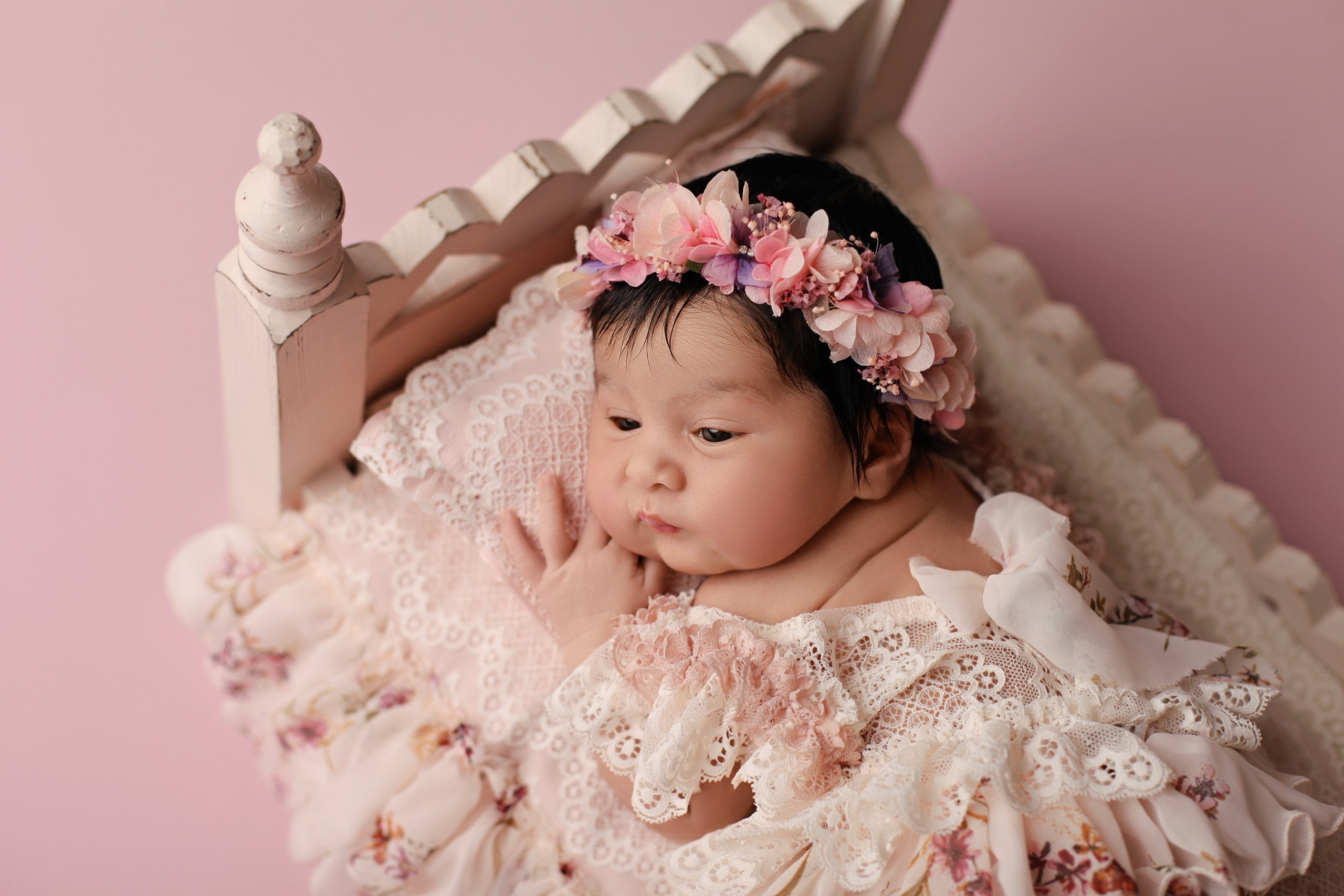 Эльмира, 6 дней. Фотограф новорожденных newborn ньюборн в Москве