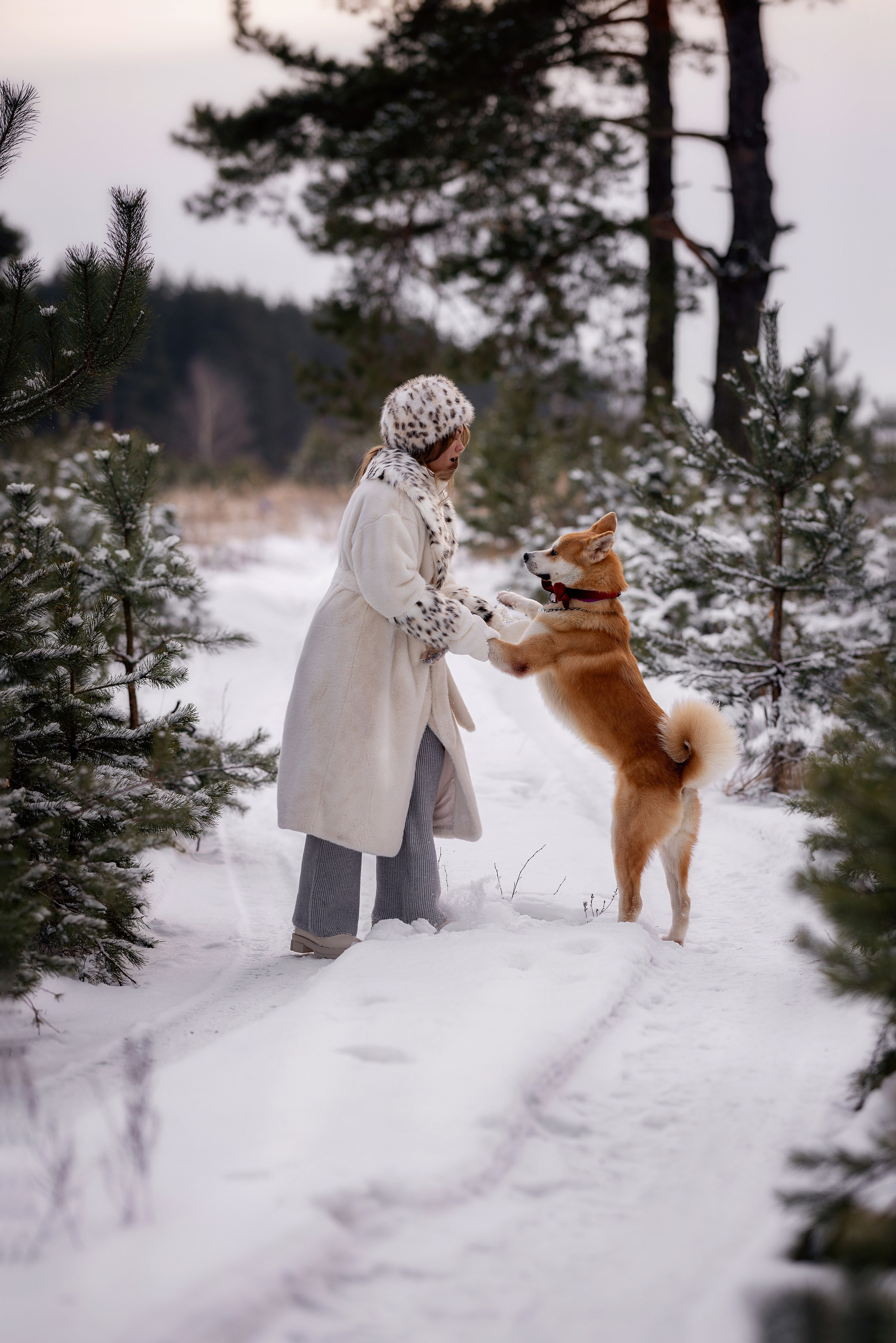 Съемка в зимнем лесу. Фотограф Ульянкина Мария