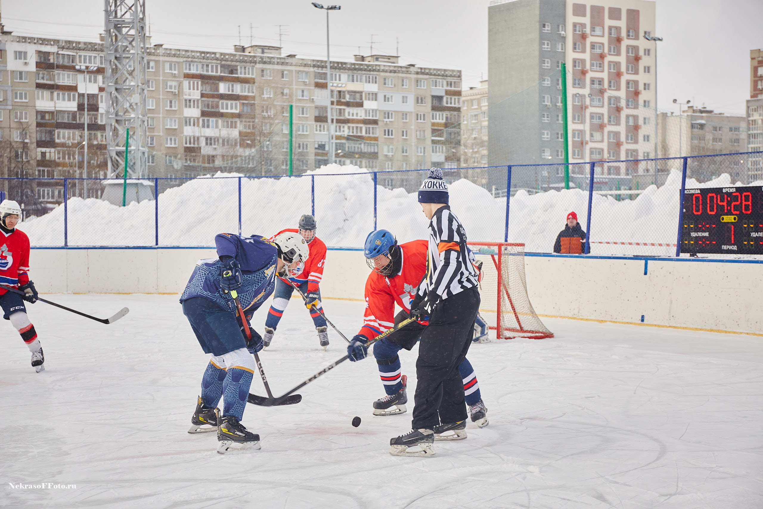 Турнир по хоккею «Русская классика» в рамках Офицерской хоккейной лиги. Спортивный фотограф Некрасов Денис