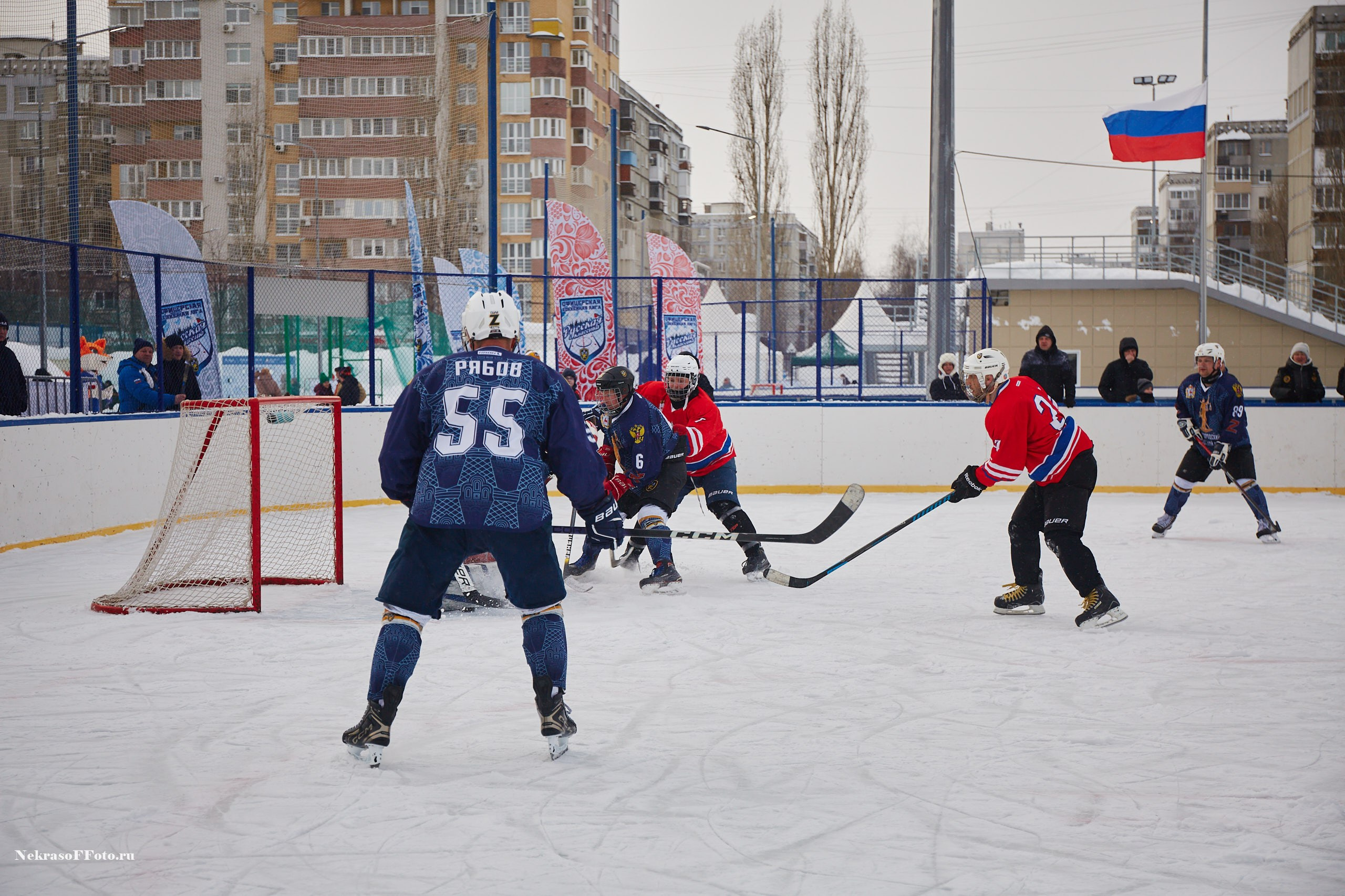 Турнир по хоккею «Русская классика» в рамках Офицерской хоккейной лиги. Спортивный фотограф Некрасов Денис