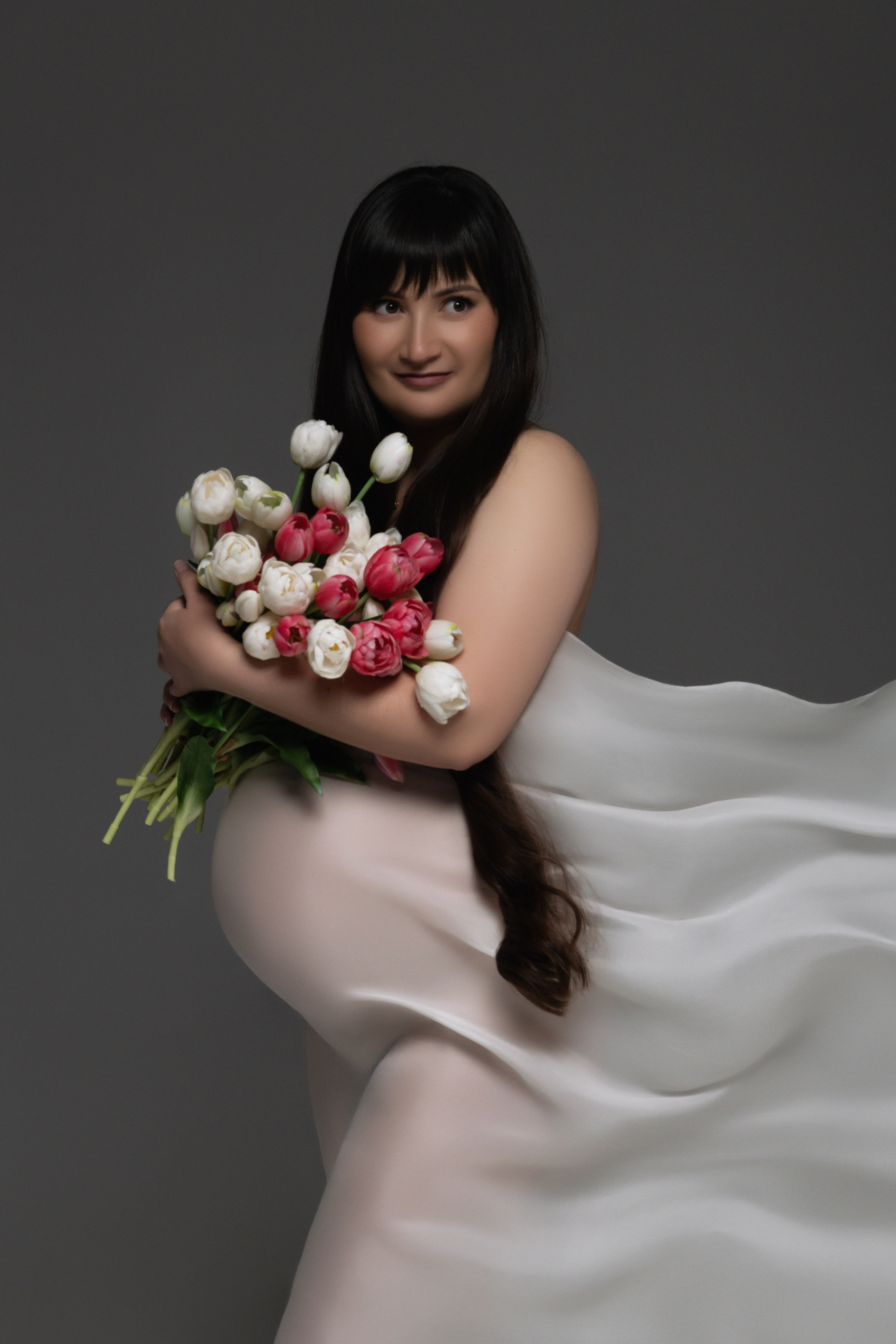 Кадры с летящей тканью. Фотограф беременности в Крыму Бобкова Ирина