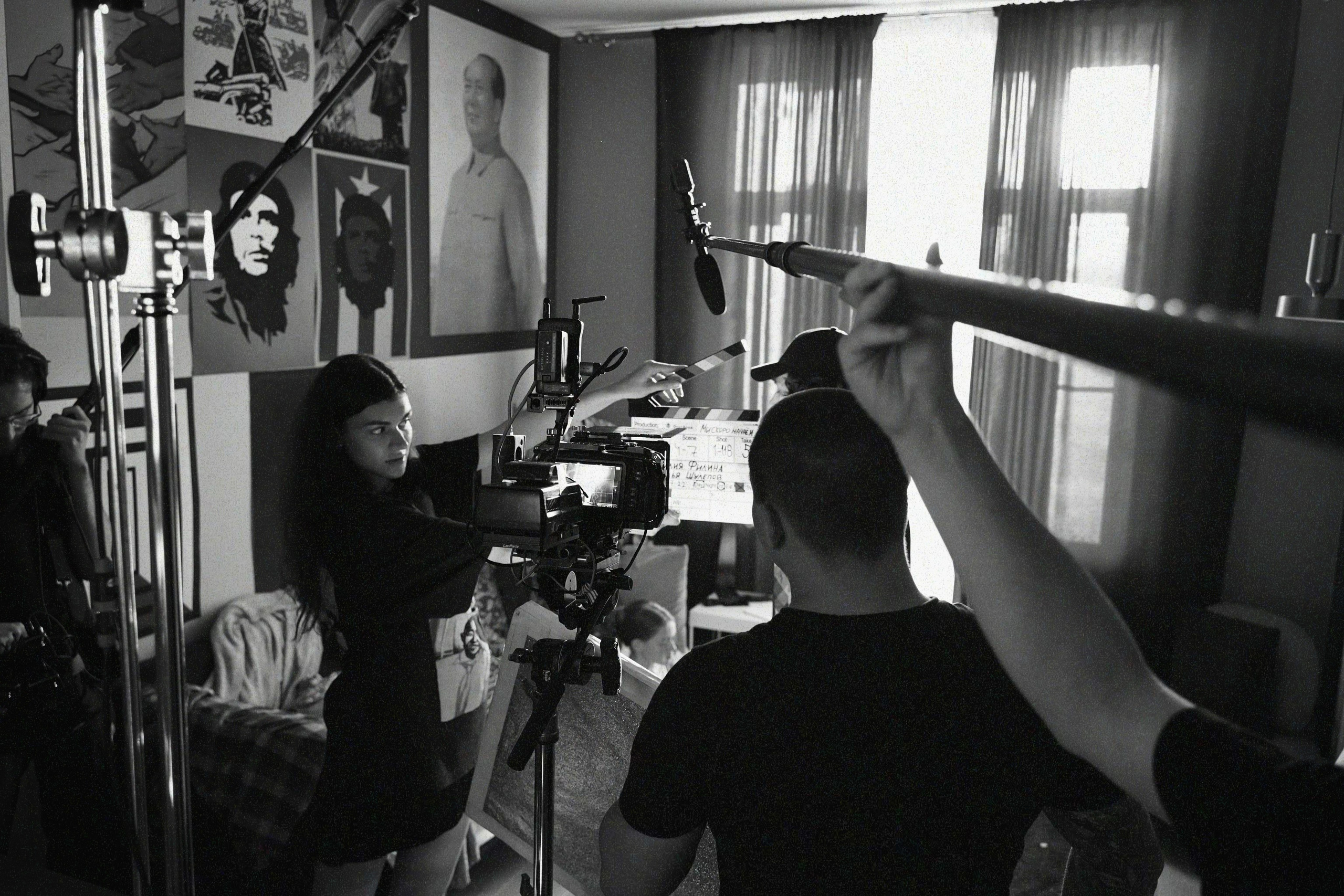 Filming a movie, backstage. Katyavasileva