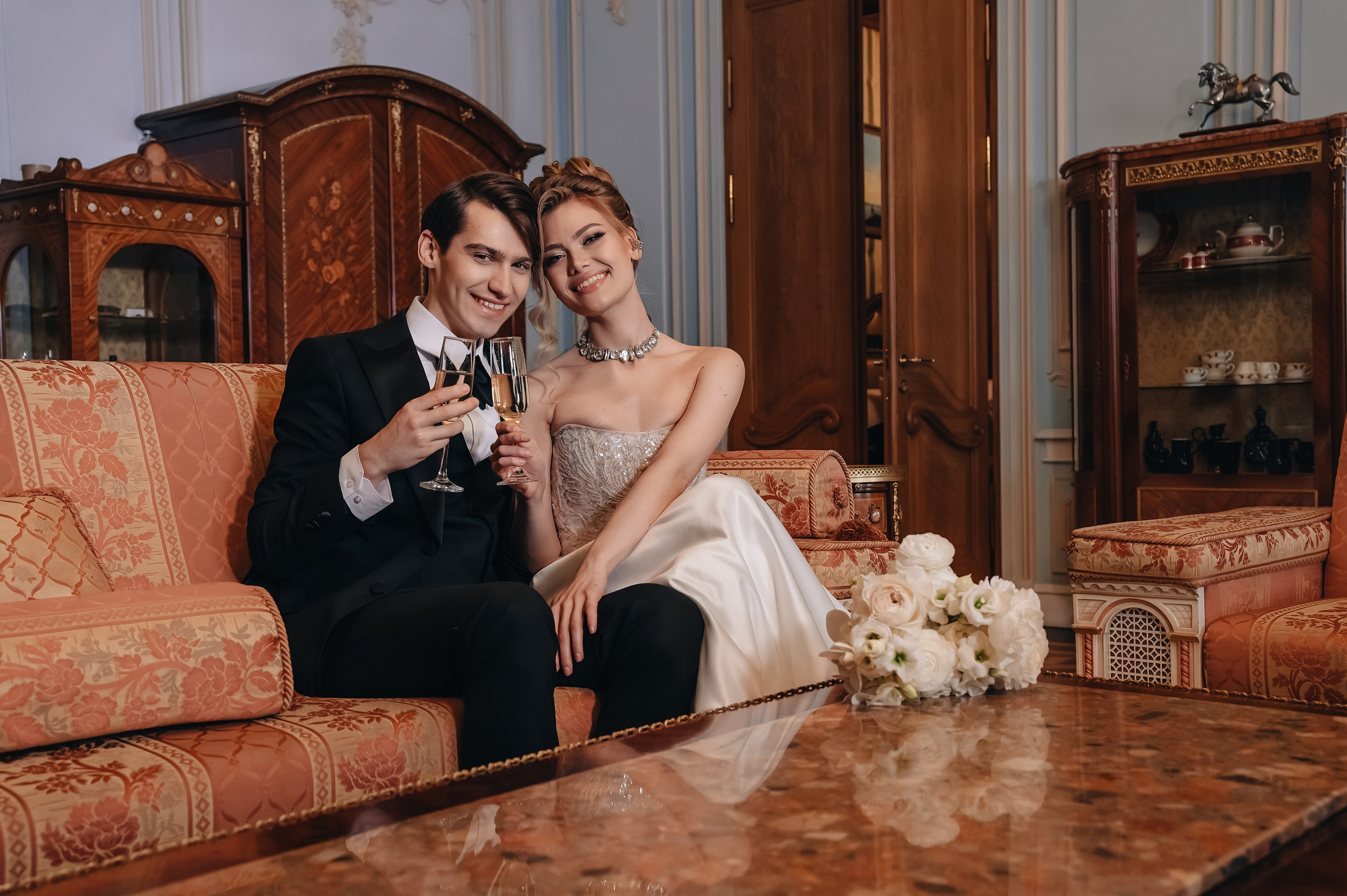 Свадебная фотосессия в отеле. Портретный фотограф Москва Светлана Кашура