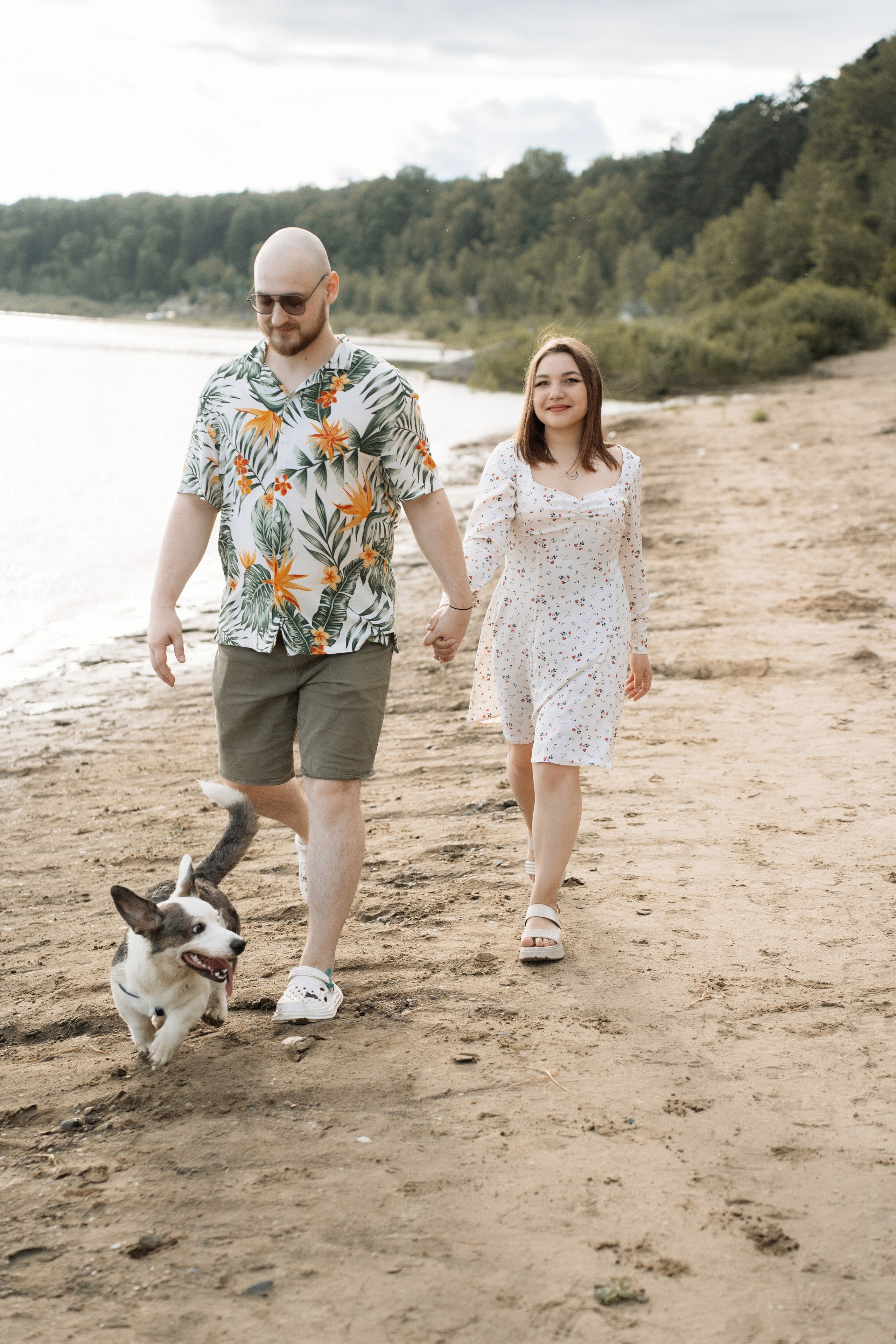 Алена и Максим. Фотосессия на реке. Яна Орехова. Фотограф в Томске