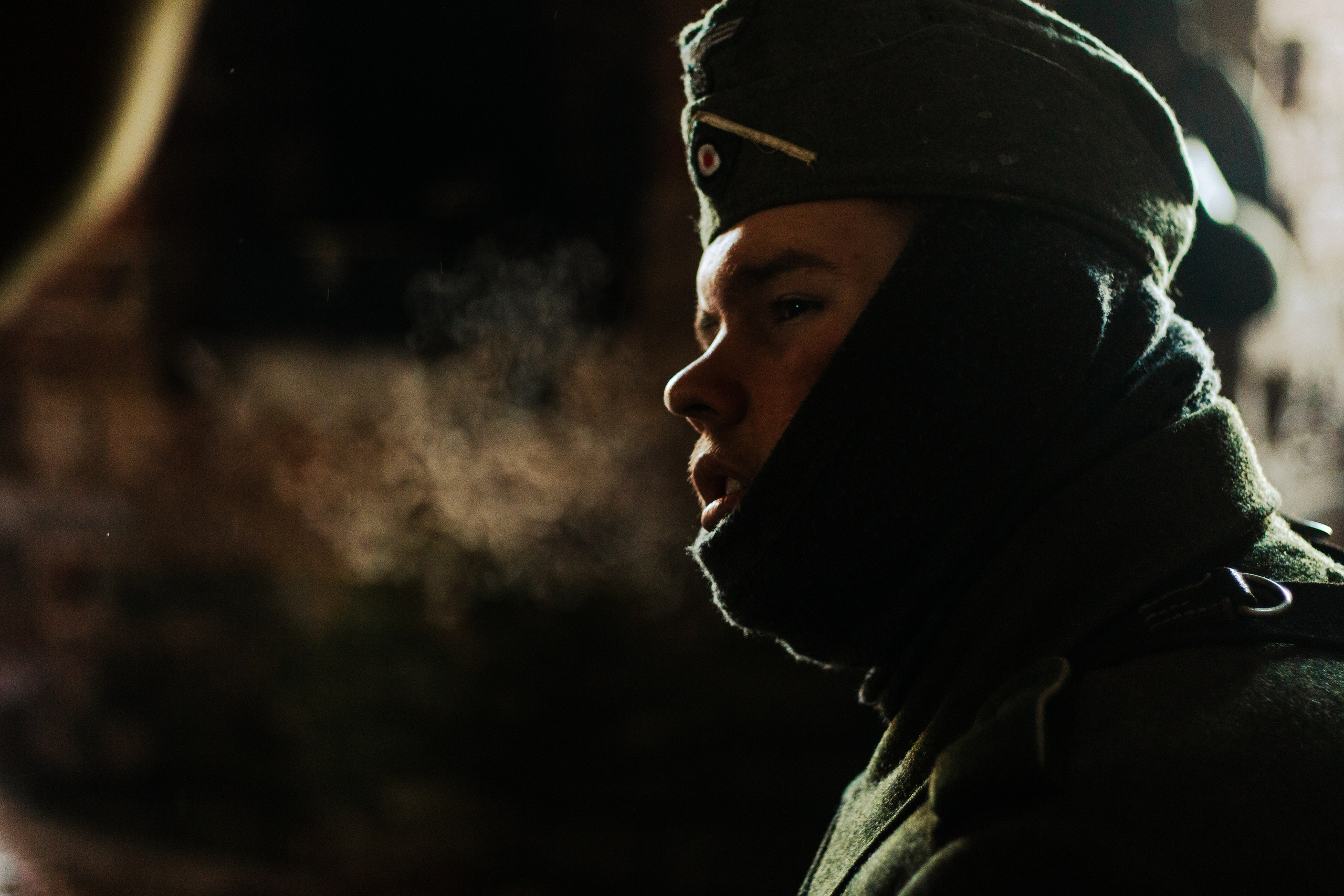 На съемках фильма «Июньская полынь». Мария Колесникова