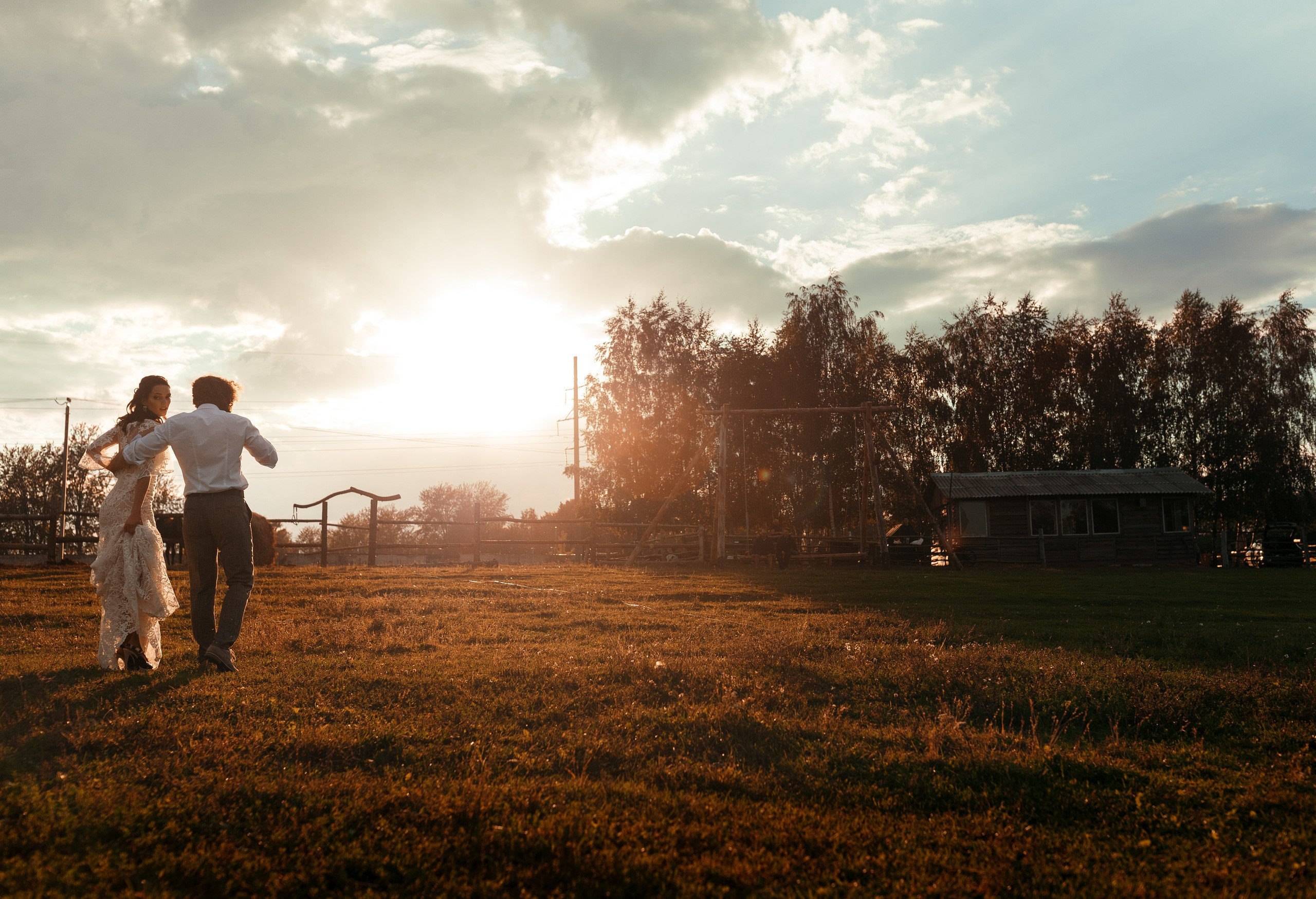 Свадебная фотосессия на природе