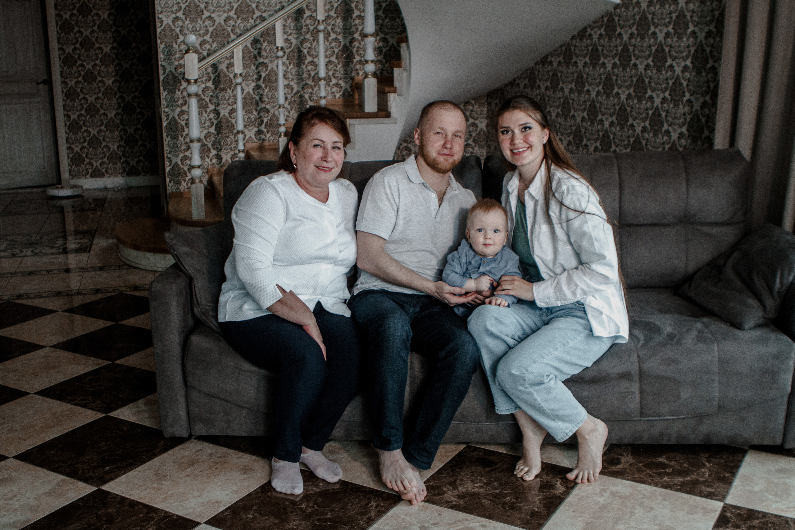 Семейная домашняя съёмка. Свадебный и семейный фотограф Ибрагимова Мария из Екатеринбурга