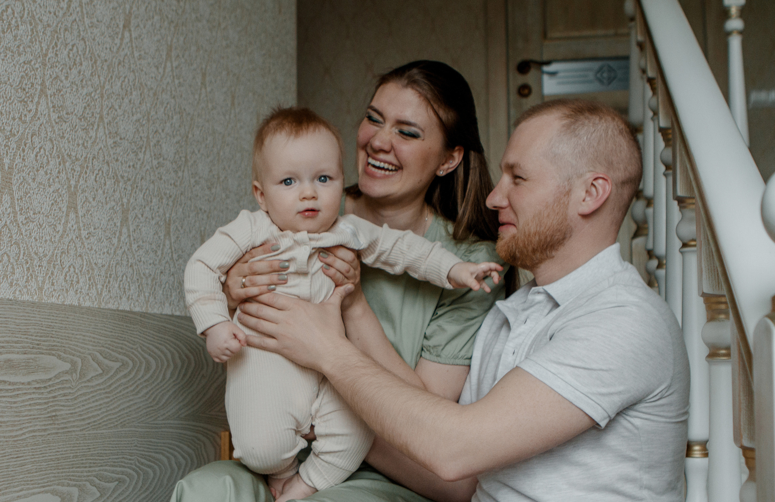 Семейная домашняя съёмка. Свадебный и семейный фотограф Ибрагимова Мария из Екатеринбурга