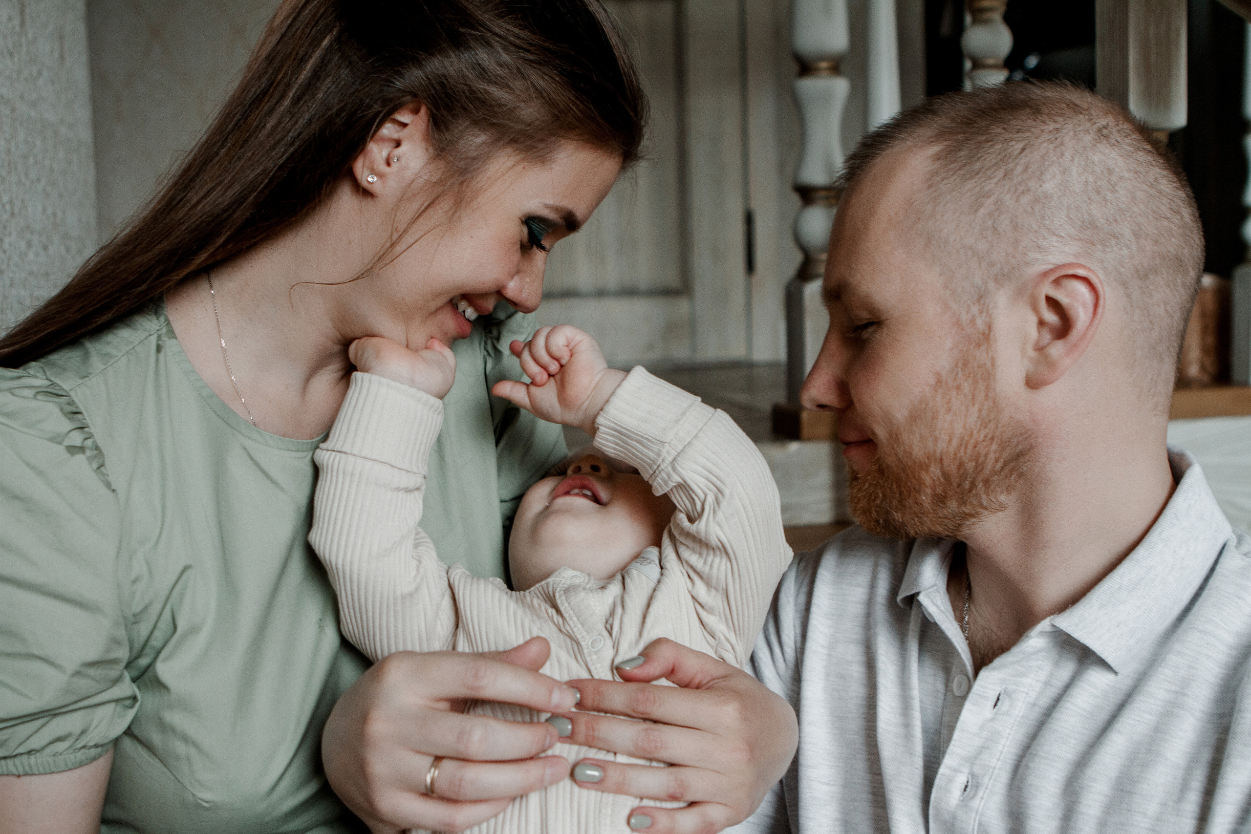 Семейная домашняя съёмка. Свадебный и семейный фотограф Ибрагимова Мария из Екатеринбурга