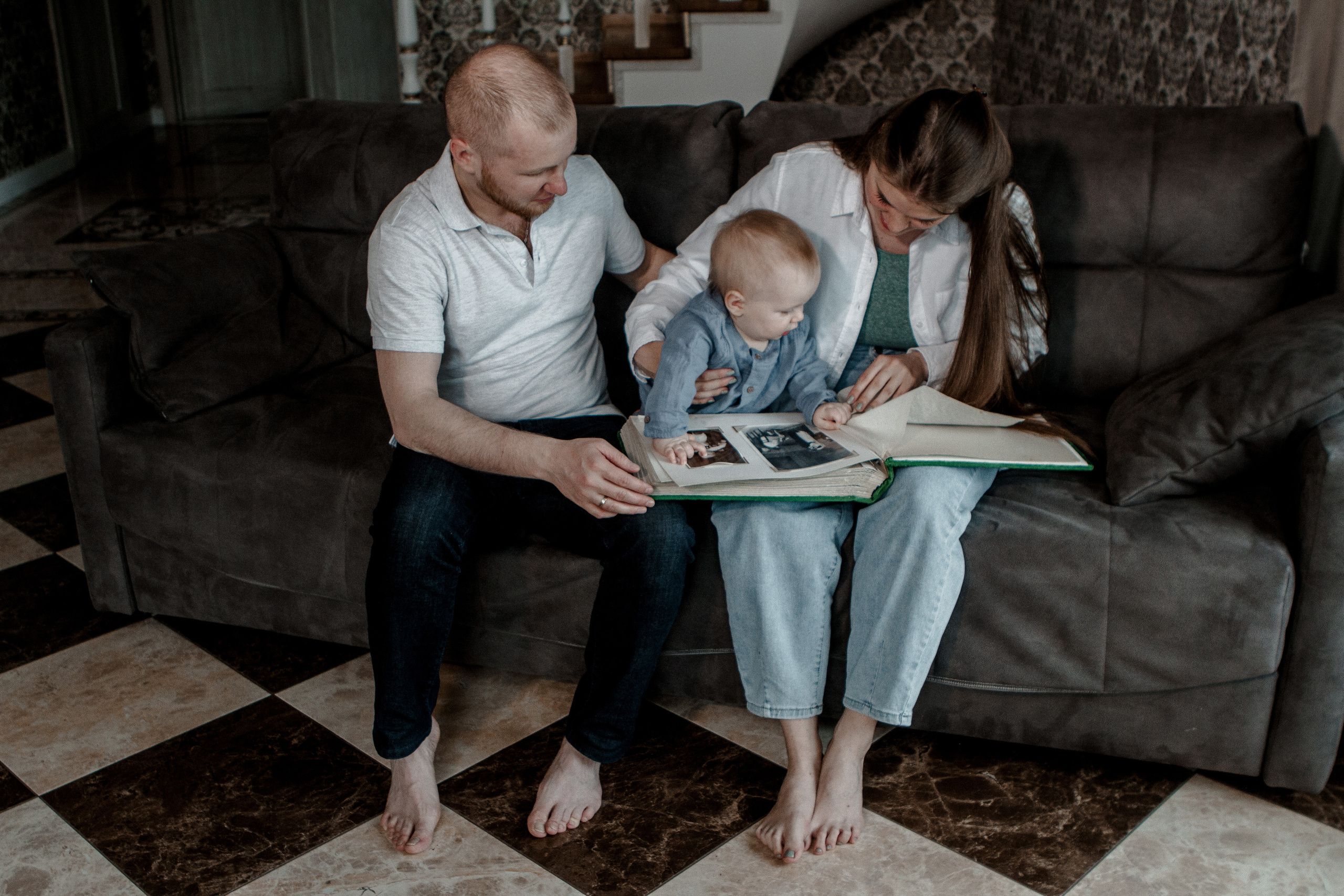 Семейная домашняя съёмка. Свадебный и семейный фотограф Ибрагимова Мария из Екатеринбурга