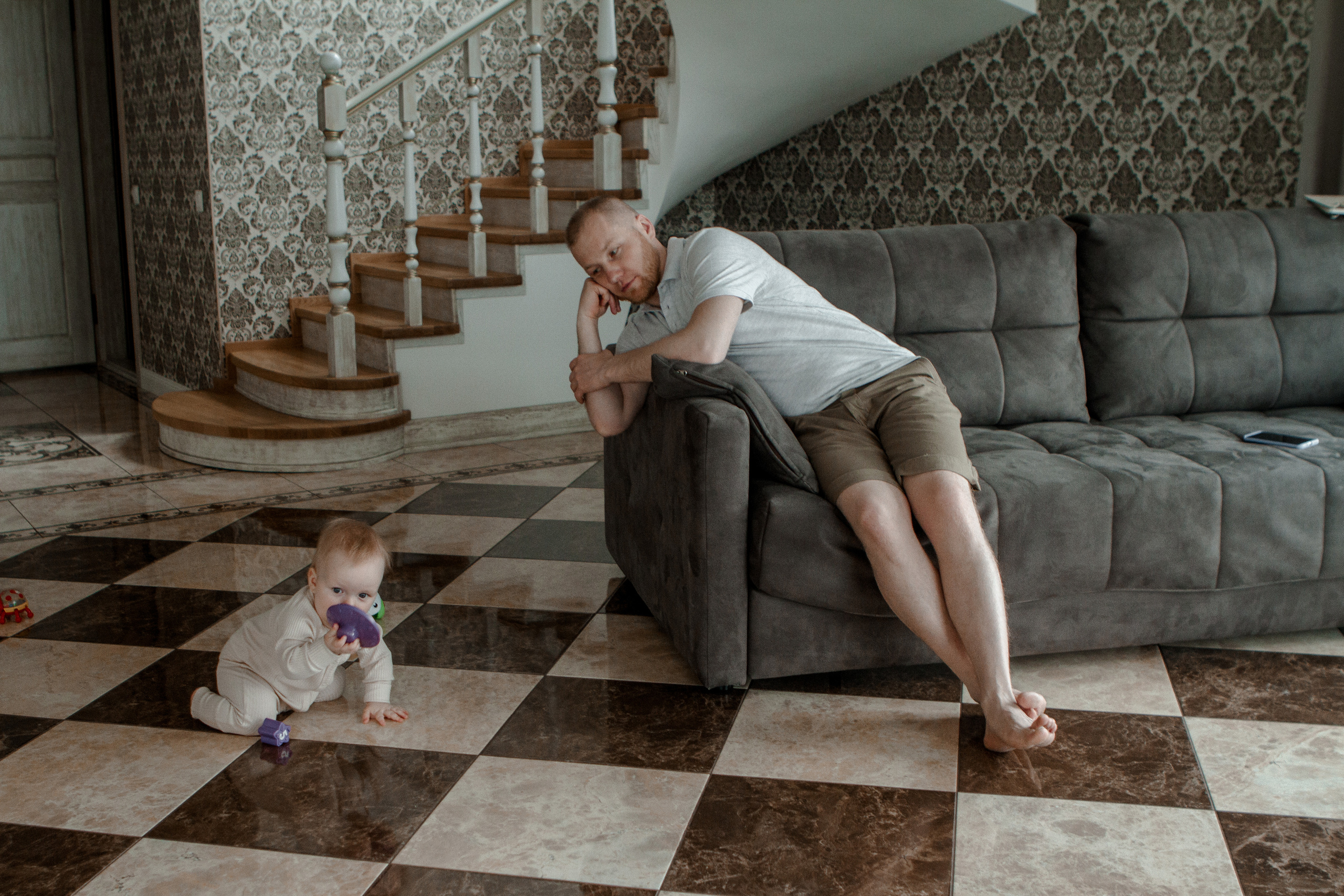 Семейная домашняя съёмка. Свадебный и семейный фотограф Ибрагимова Мария из Екатеринбурга