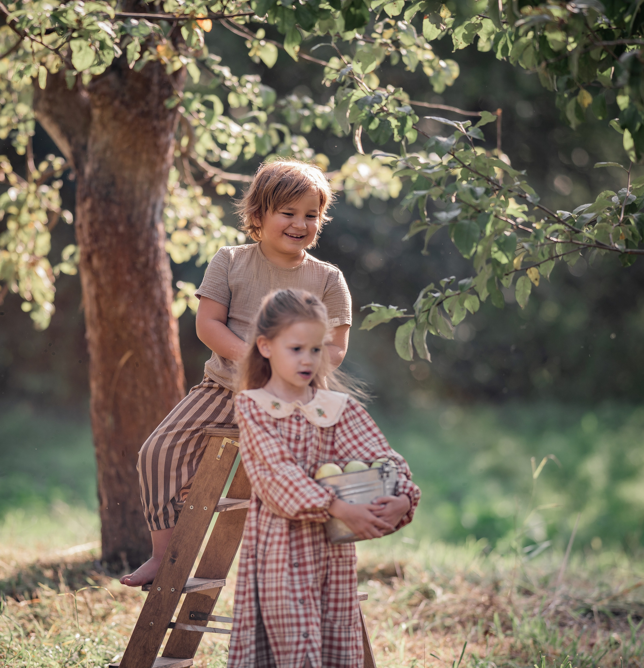 Яблочный сад. Семейный фотограф Ефремова Виктория