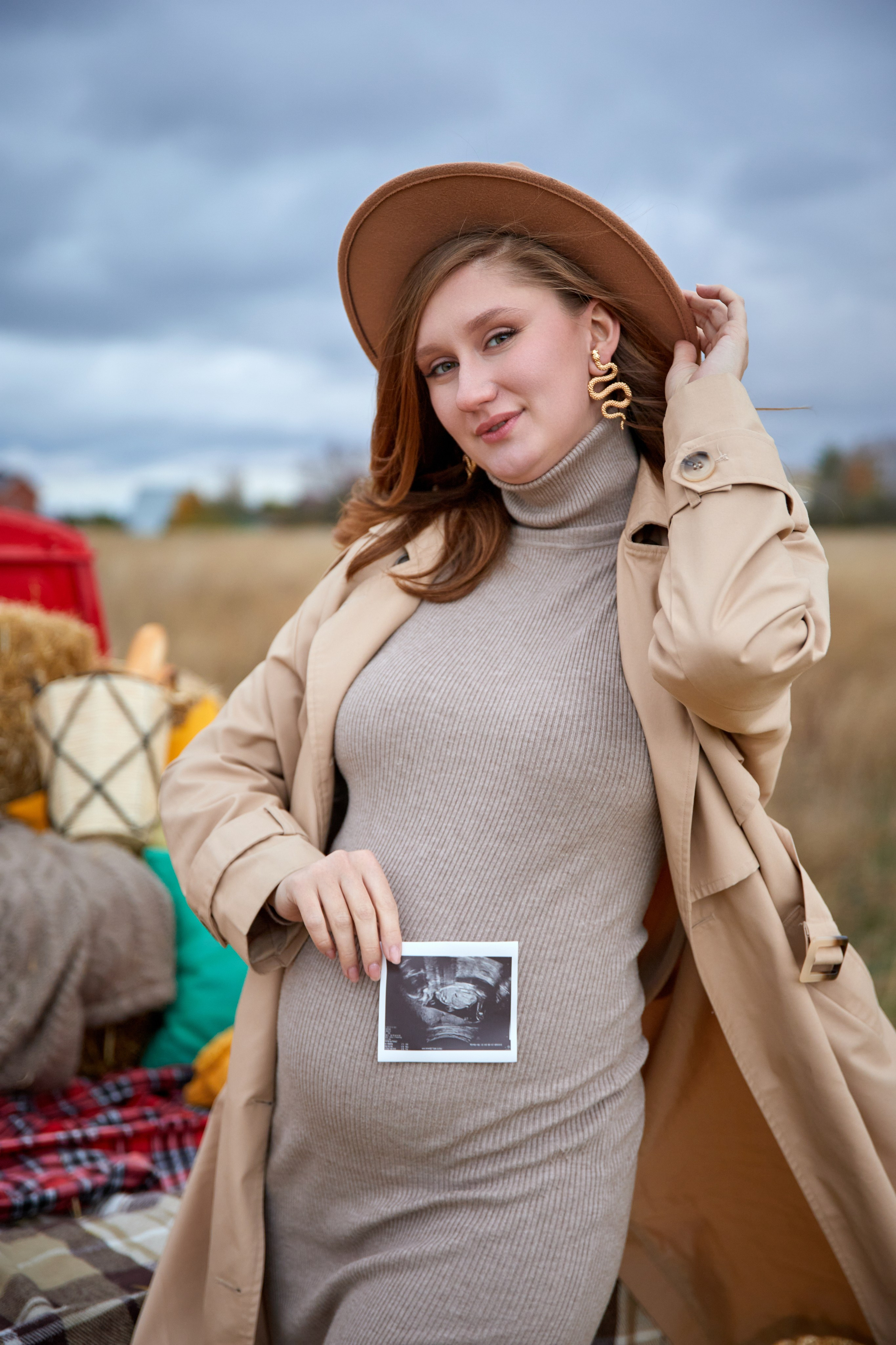 Осенняя с машиной. Фотограф в Самаре Анастасия Афанасьева
