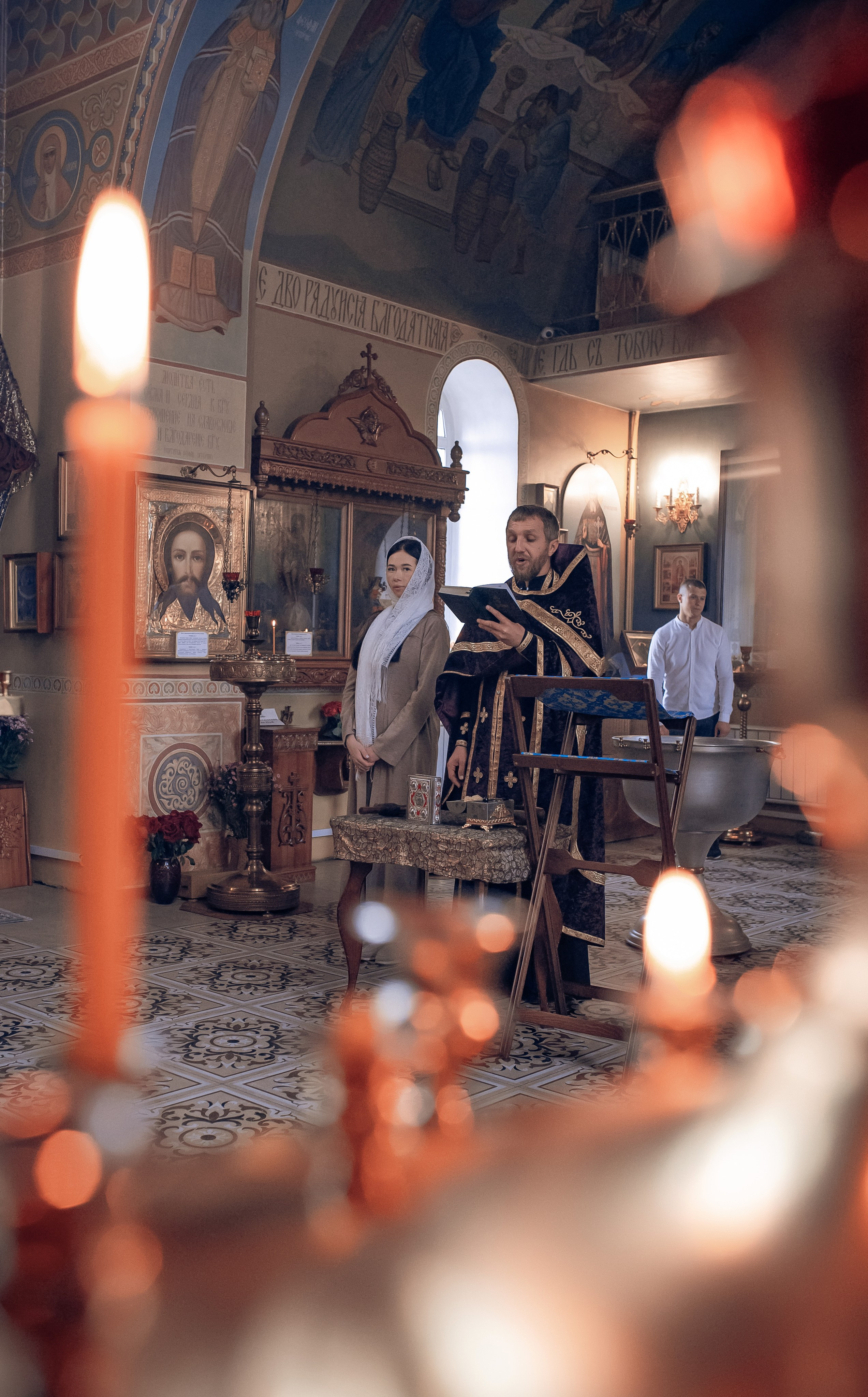 Крещение Мирона в Веденском хаме Березовка. Фотографы крещения/венчания  Красноярск Татьяна и Вячеслав Переваловы