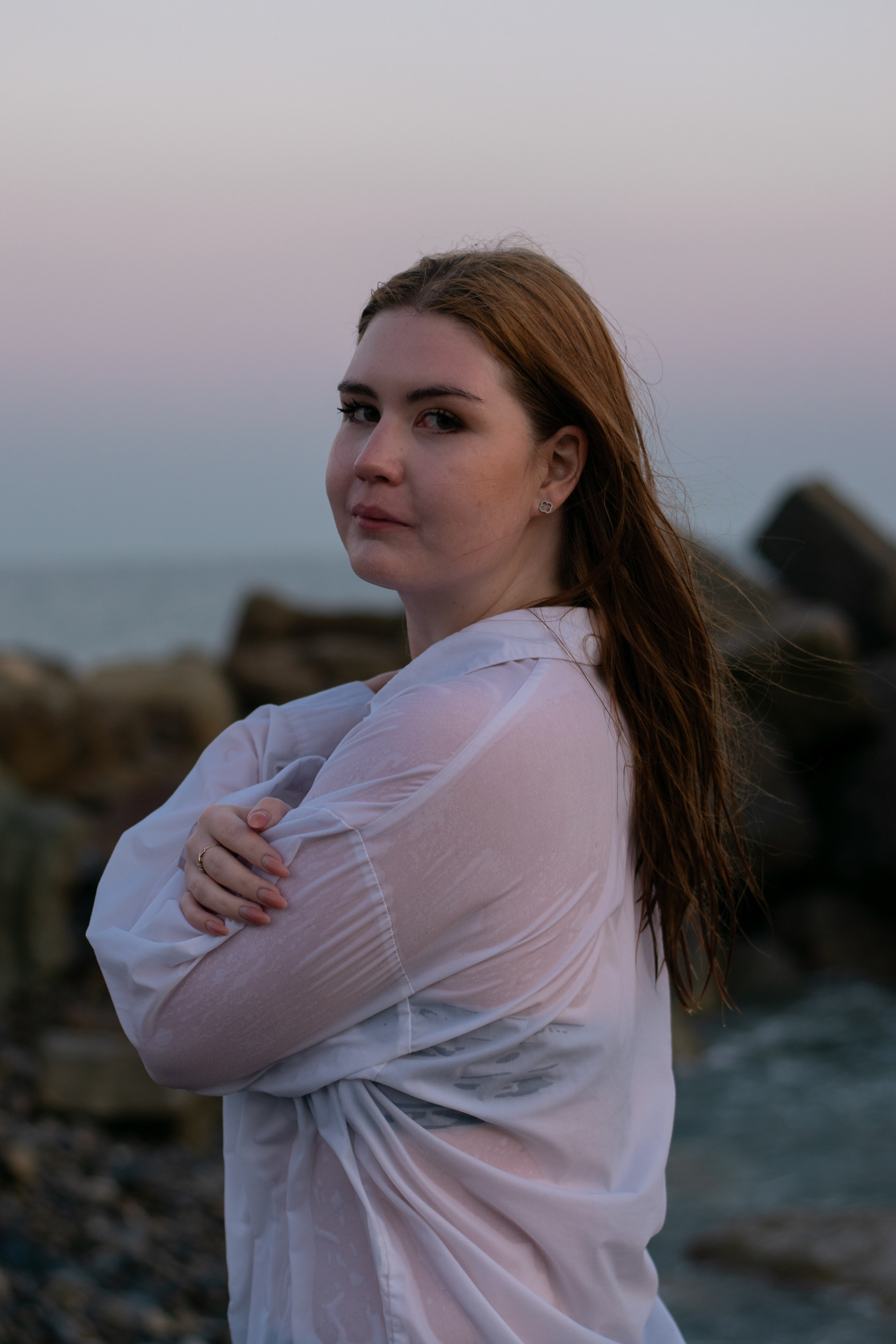 Виктория, закатное море. Фотограф Челябинск Ирина Ермоленко