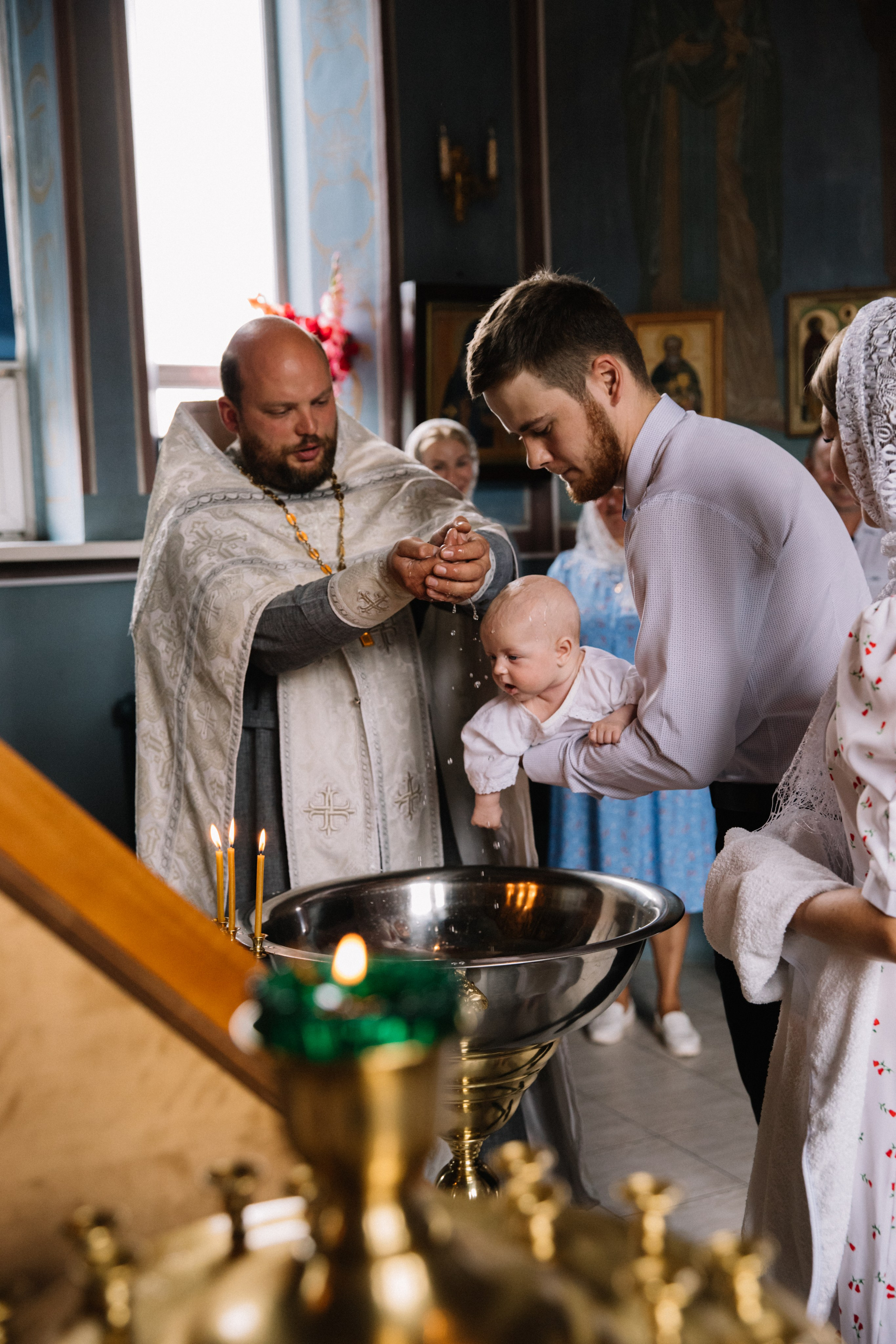 Таинство Крещение. Семейный фотограф