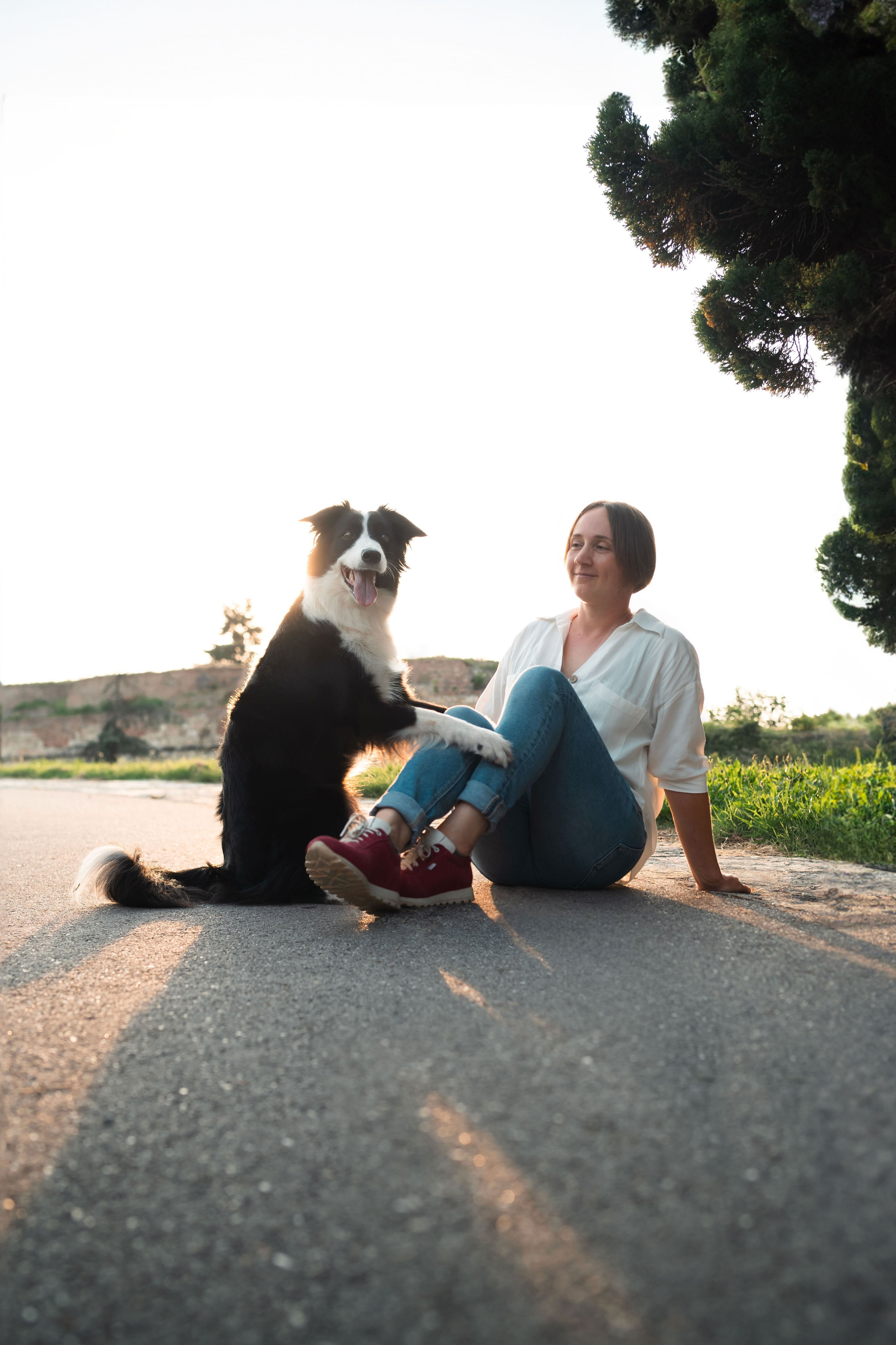 Белград, Калемегдан. Таня и Шегги. Фотограф анималист