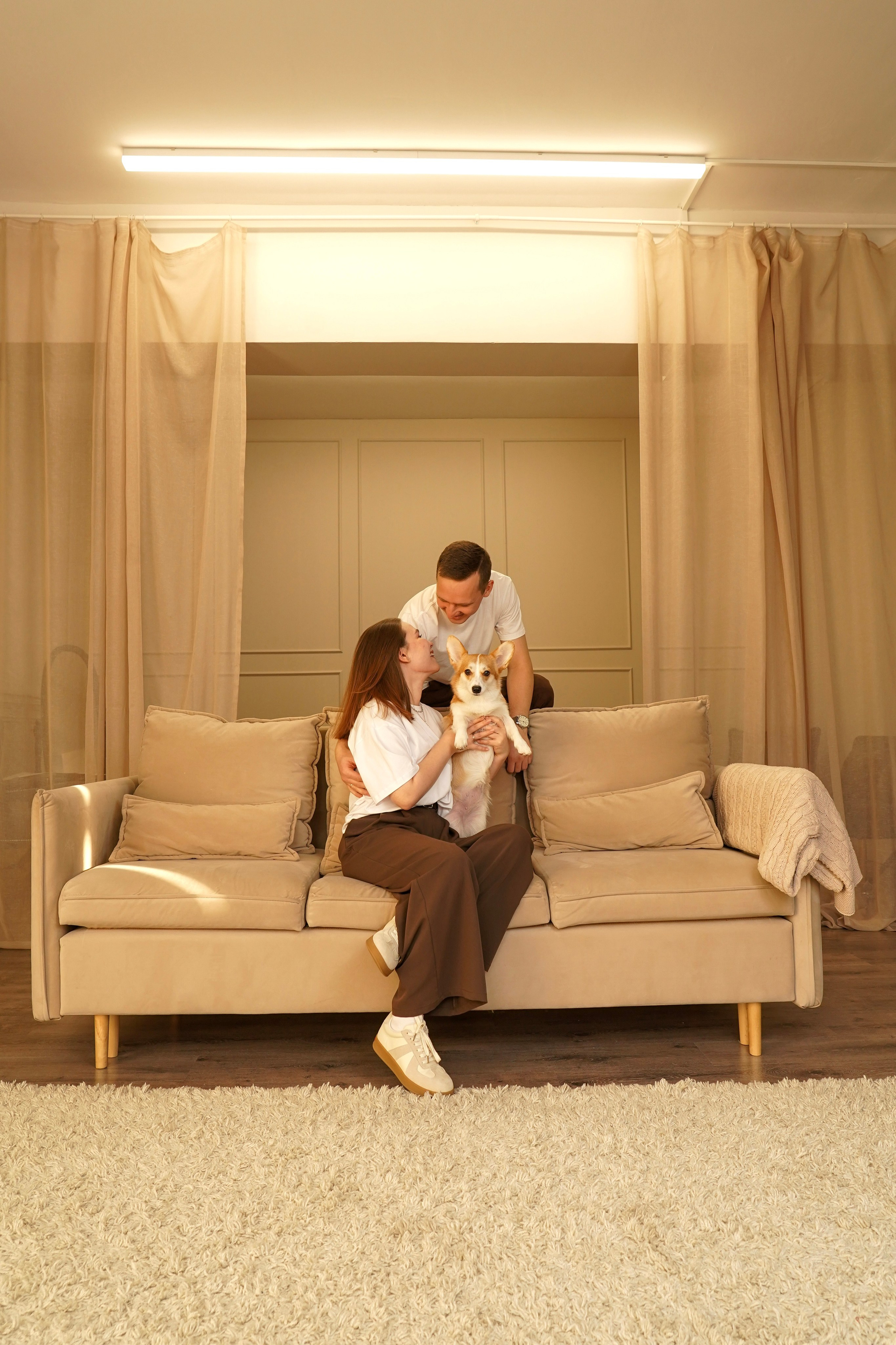 Кирилл, Анастасия и собачка Мира). Анна, фотограф Москва, Зеленоград