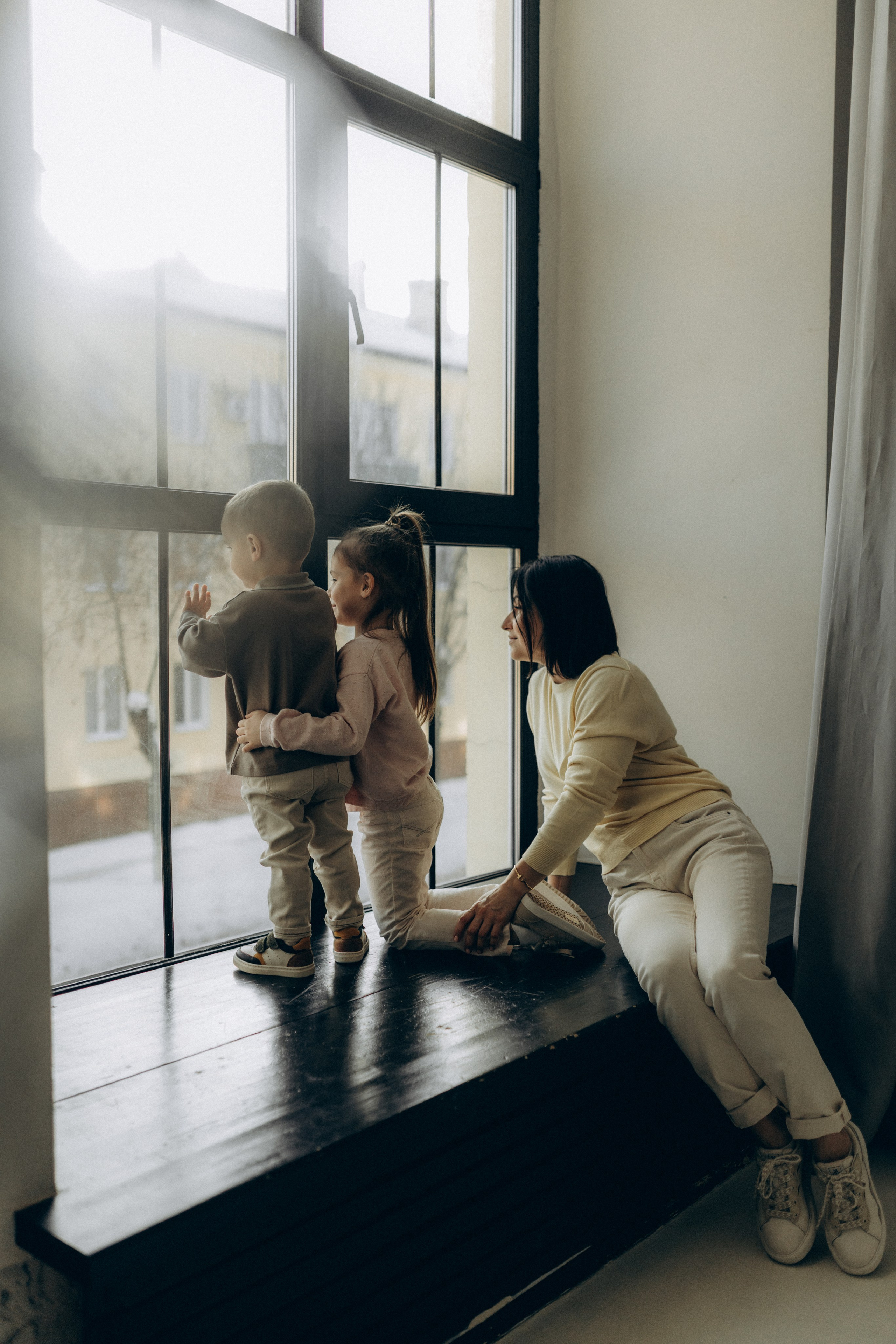 Семейная съёмка на циклораме. Фотограф НОГИНСК, Москва, Анастасия Белая